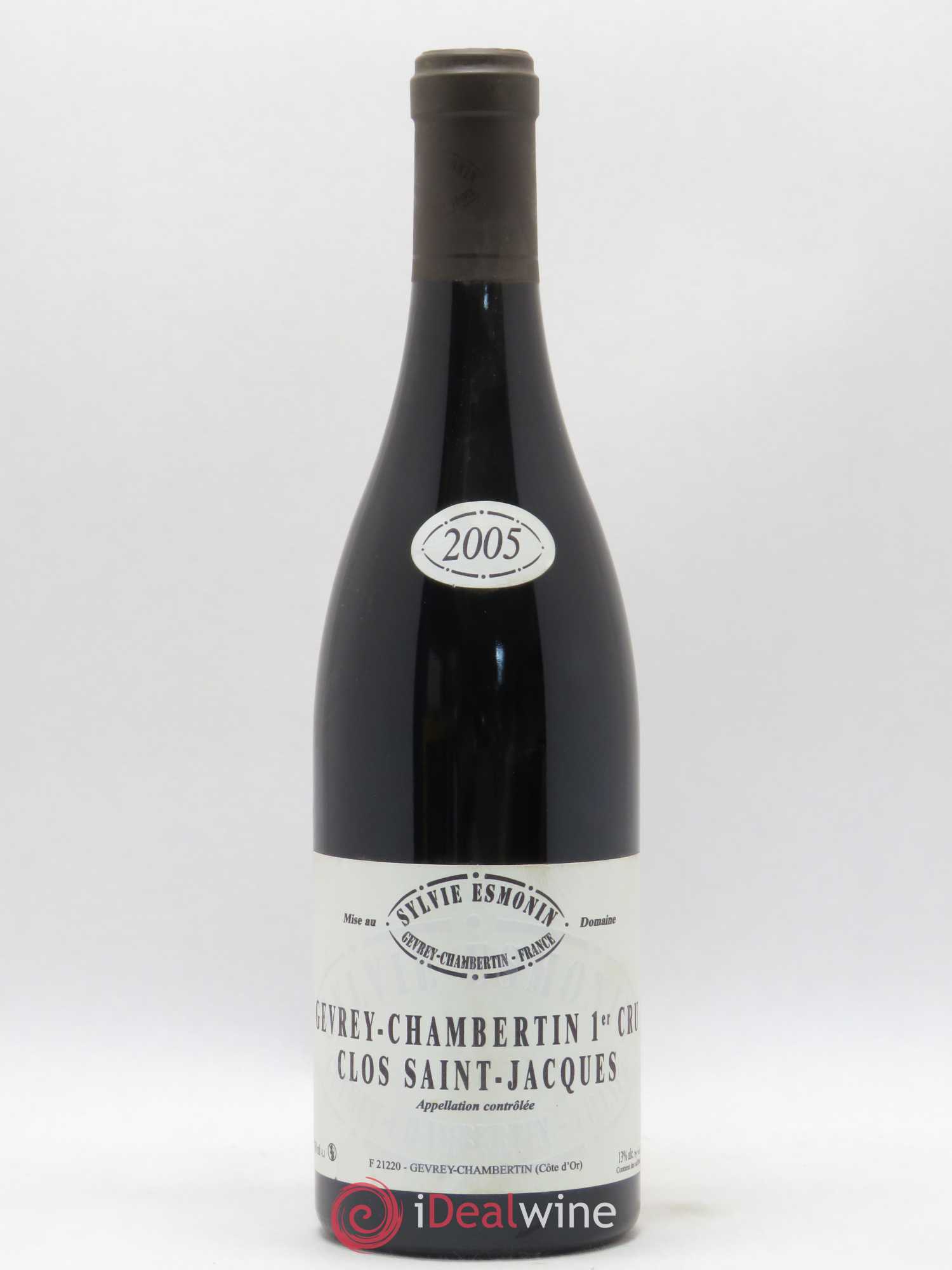Gevrey-Chambertin 1er Cru Clos Saint Jacques Sylvie Esmonin 2005 - Lot de 1 bouteille - 0