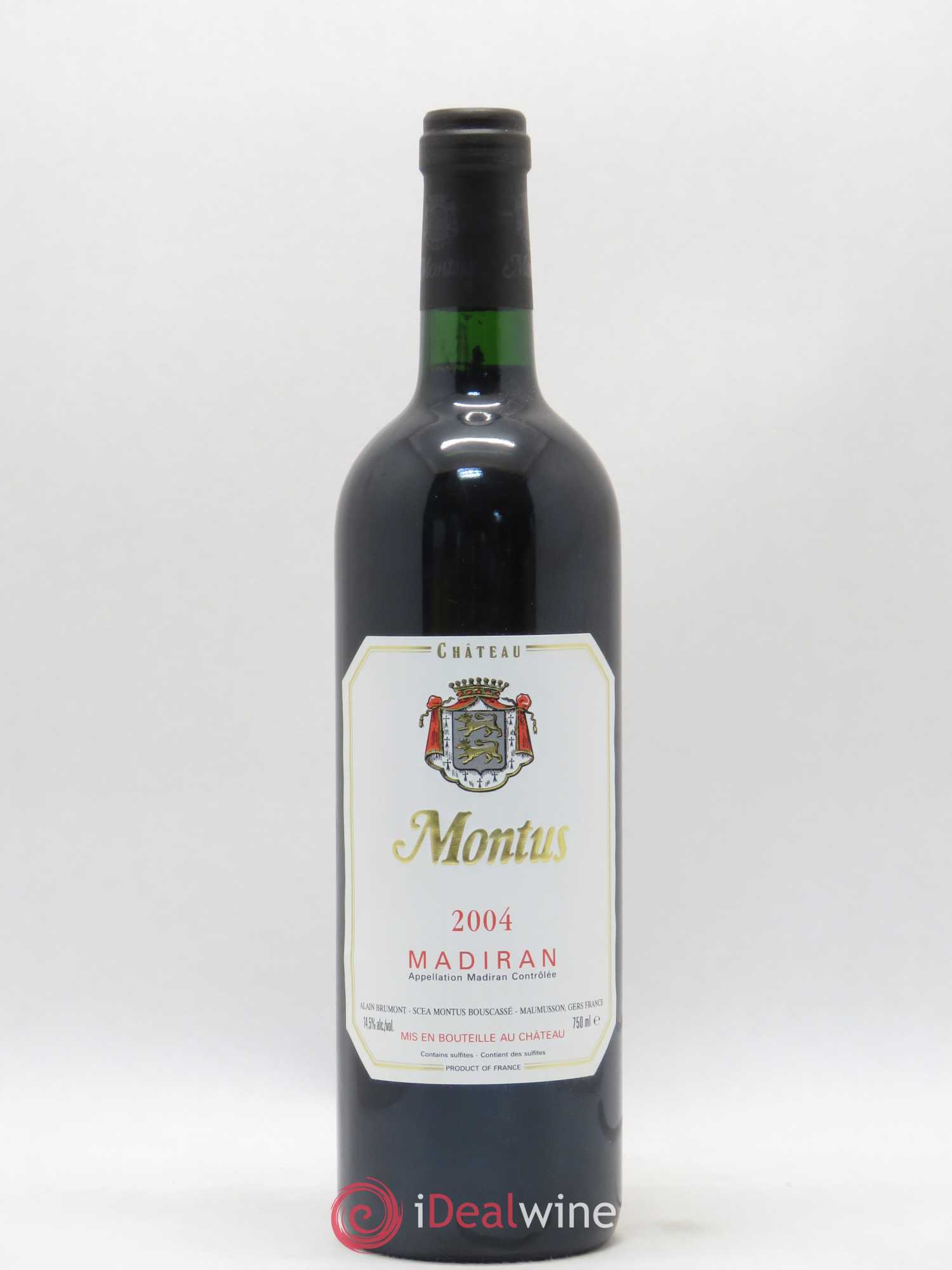 Madiran Château Montus Alain Brumont 2004 - Lot de 1 bouteille - 0