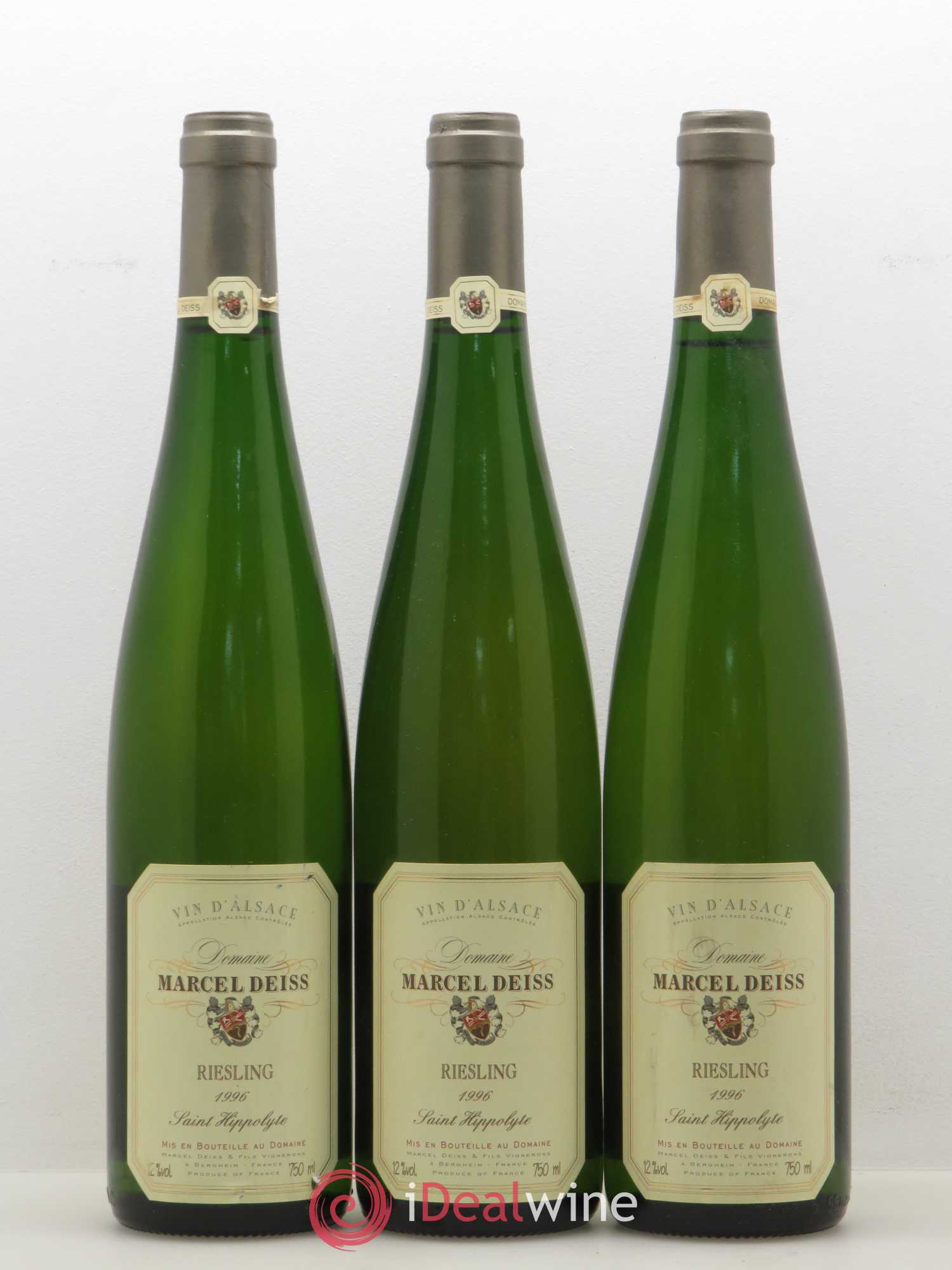 Alsace Riesling Marcel Deiss (Domaine) Saint Hippolyte 1996 - Posten von 3 Flaschen - 0
