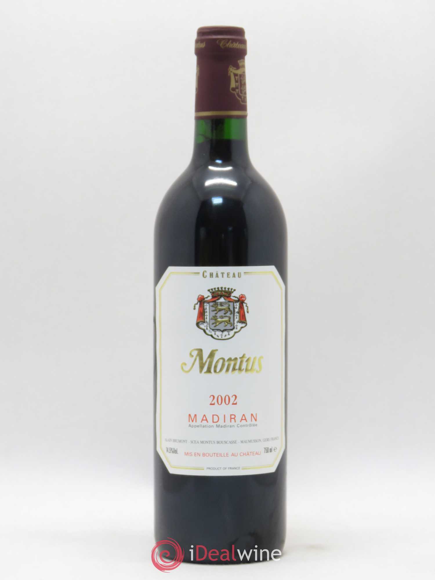 Madiran Château Montus Alain Brumont 2002 - Lot de 1 bouteille - 0