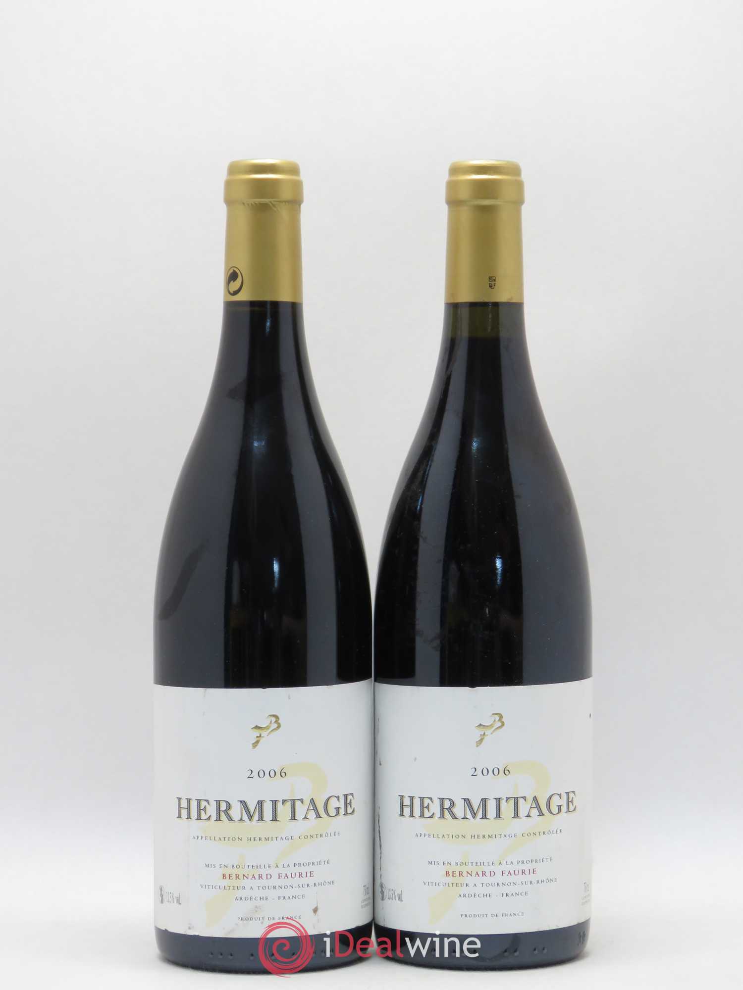 Hermitage Bessards et Méal Domaine Bernard Faurie 2006 - Posten von 2 Flaschen - 0