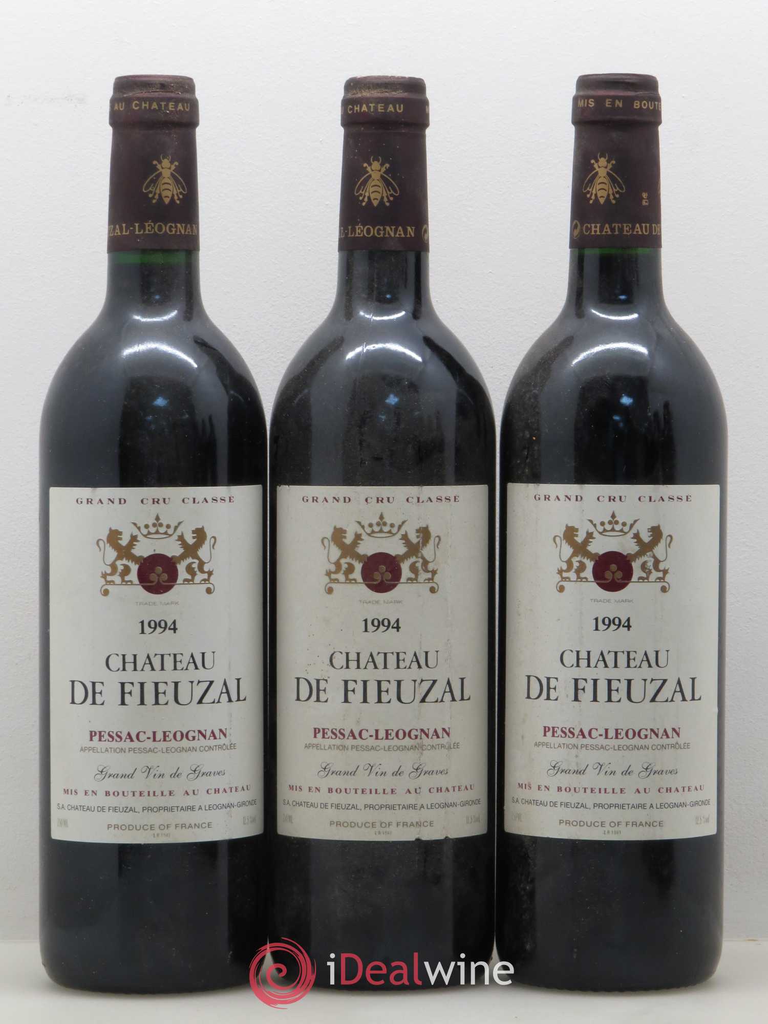 Château de Fieuzal Cru Classé de Graves 1994 - Lot de 6 bouteilles - 1