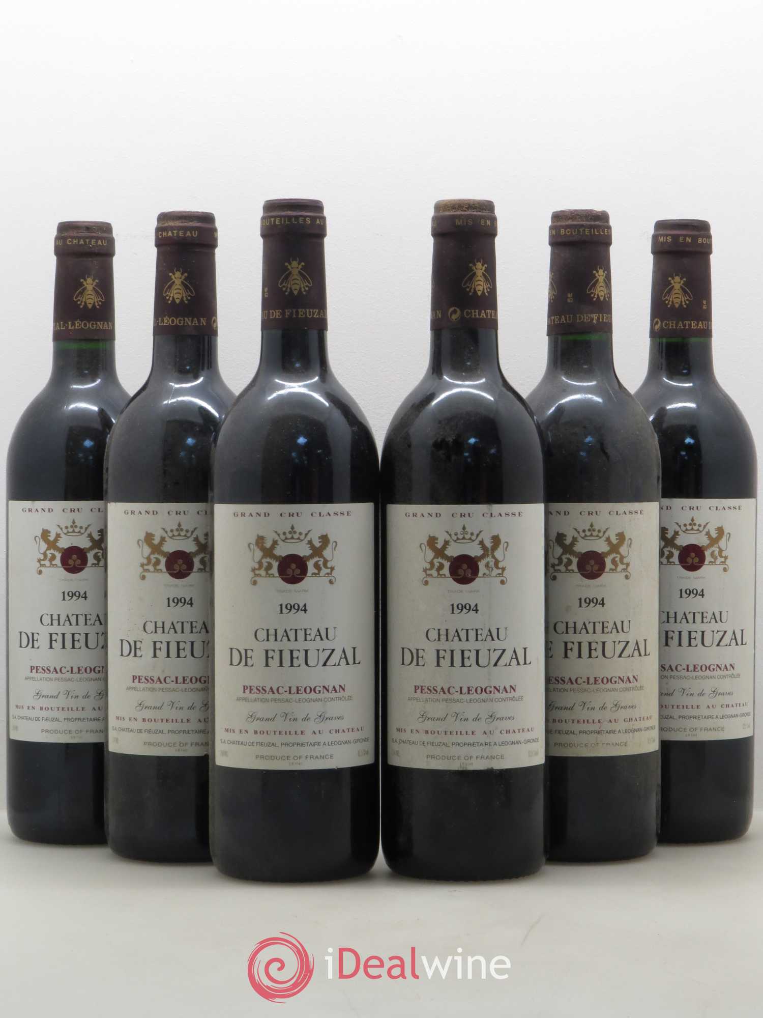 Château de Fieuzal Cru Classé de Graves 1994 - Lot de 6 bouteilles - 0