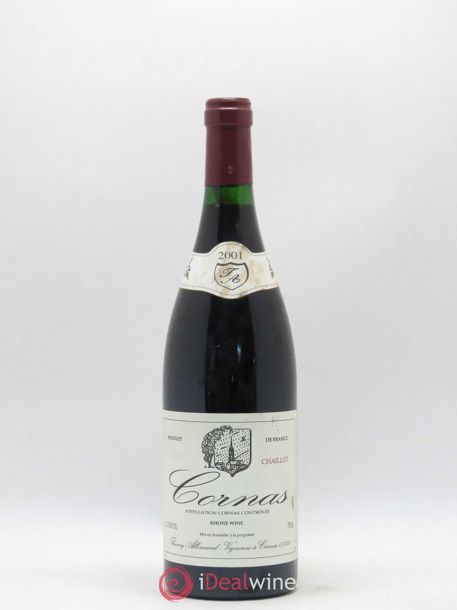 Cornas Chaillot Thierry Allemand 2001 - Lot de 1 bouteille - 0