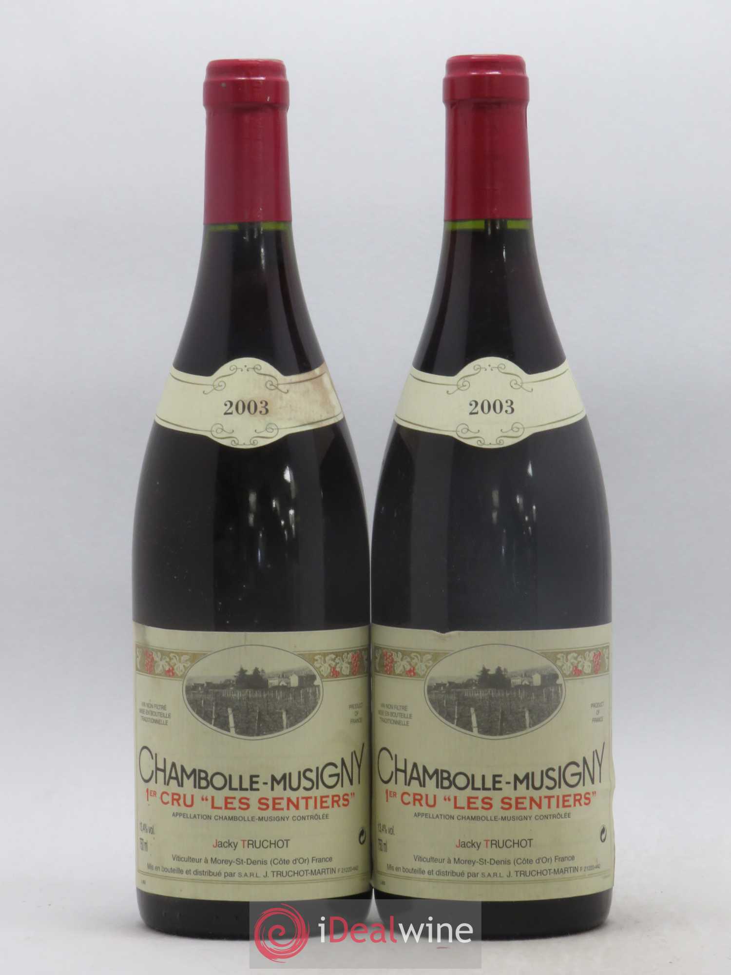 Chambolle-Musigny 1er Cru Les Sentiers Jacky Truchot 2003 - Lot de 2 bouteilles - 0