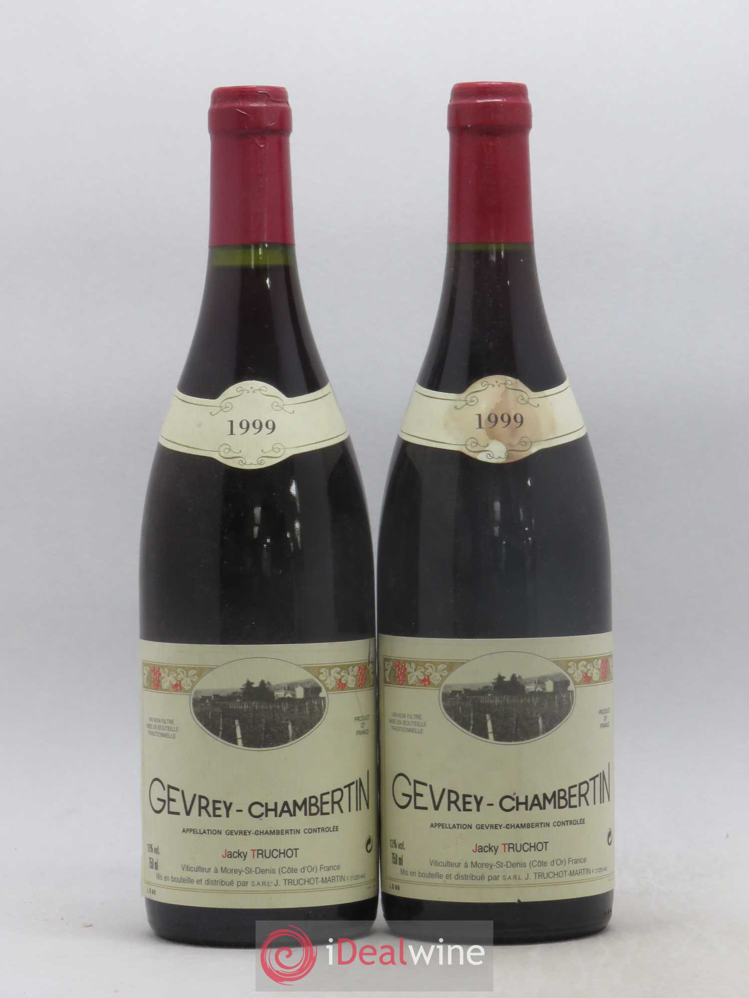 Gevrey-Chambertin Jacky Truchot 1999 - Lot de 2 bouteilles - 0