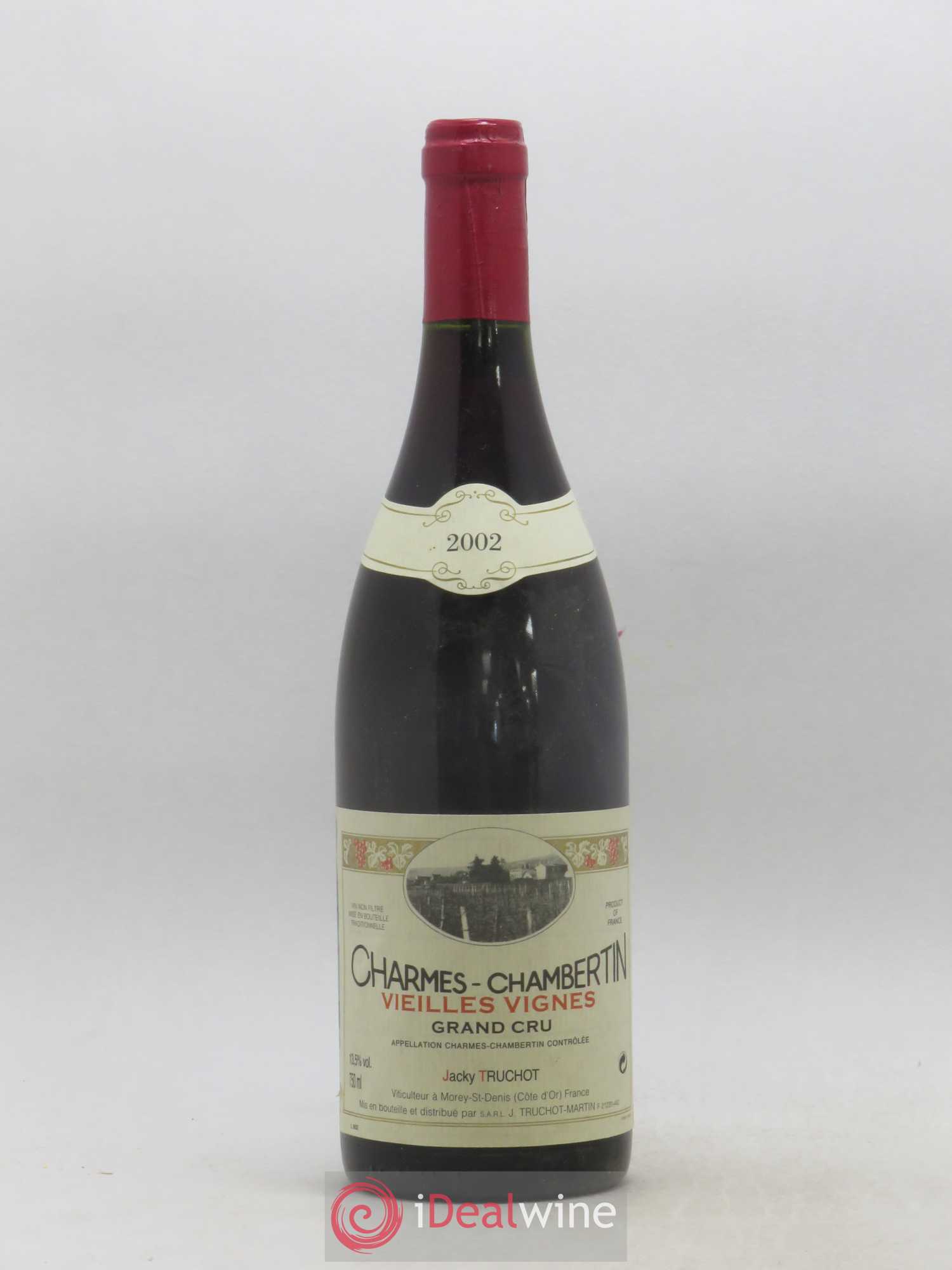 Charmes-Chambertin Grand Cru Vieilles Vignes Jacky Truchot 2002 - Lot de 1 bouteille - 0
