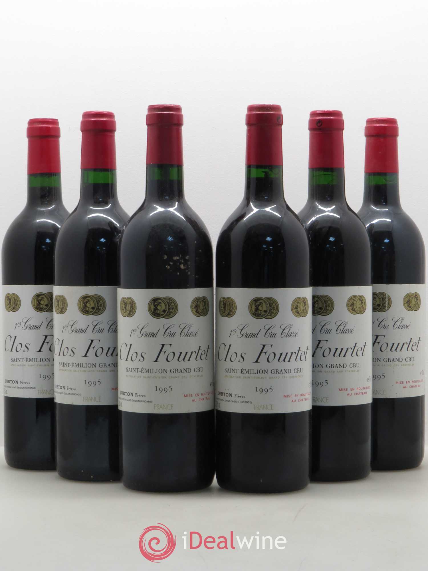 Clos Fourtet 1er Grand Cru Classé B 1995 - Lot de 6 bouteilles - 0