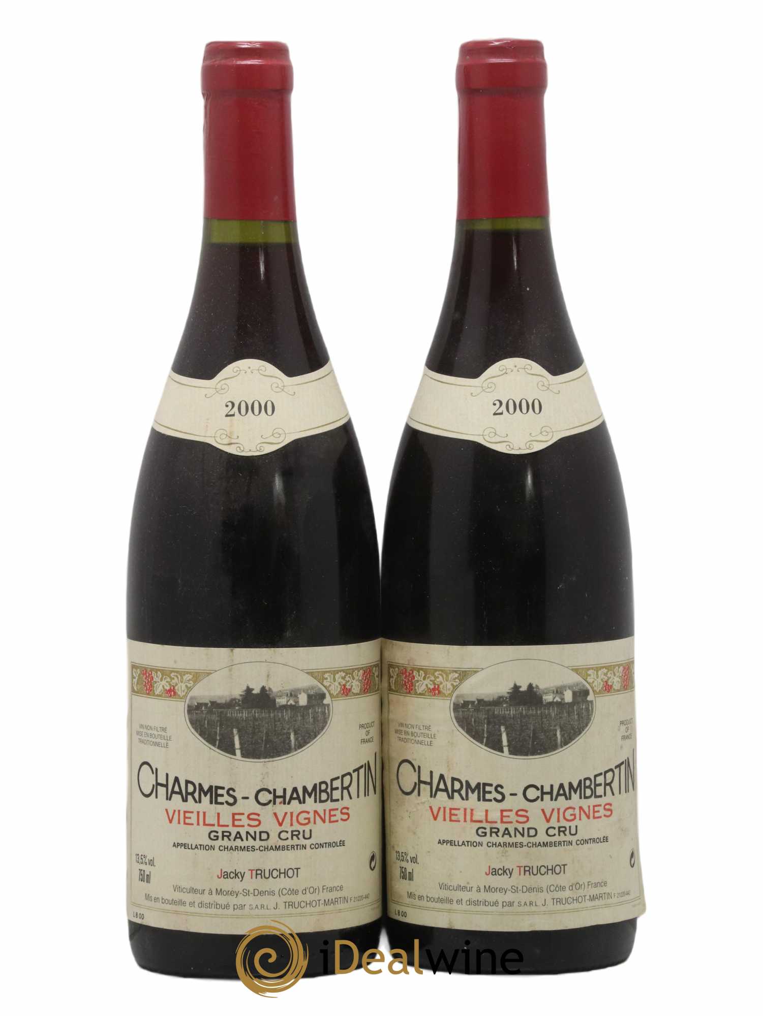 Charmes-Chambertin Grand Cru Vieilles Vignes Jacky Truchot 2000 - Lot de 2 bouteilles - 0