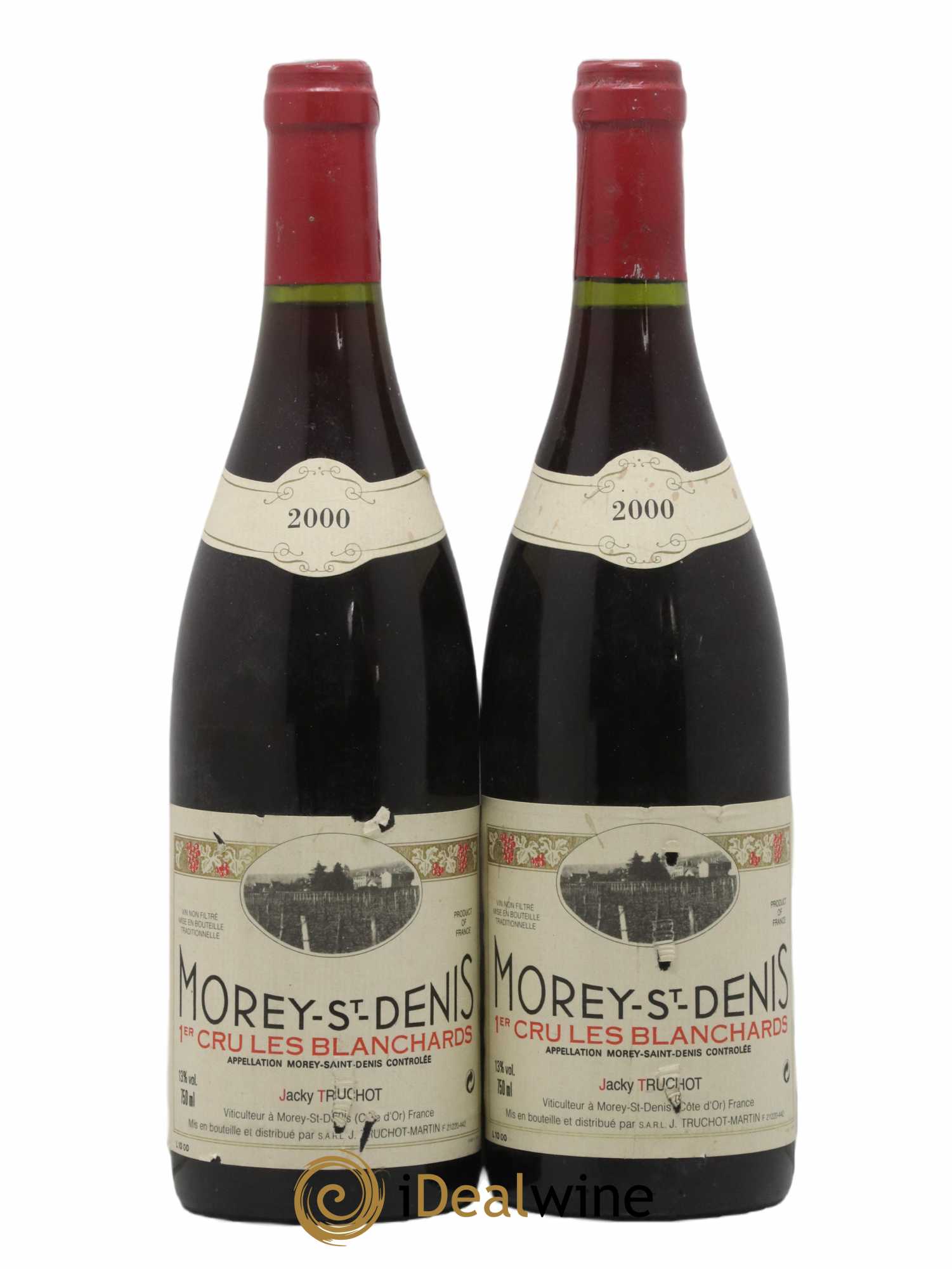Morey-Saint-Denis 1er Cru Les Blanchards Jacky Truchot 2000 - Lot de 2 bouteilles - 0