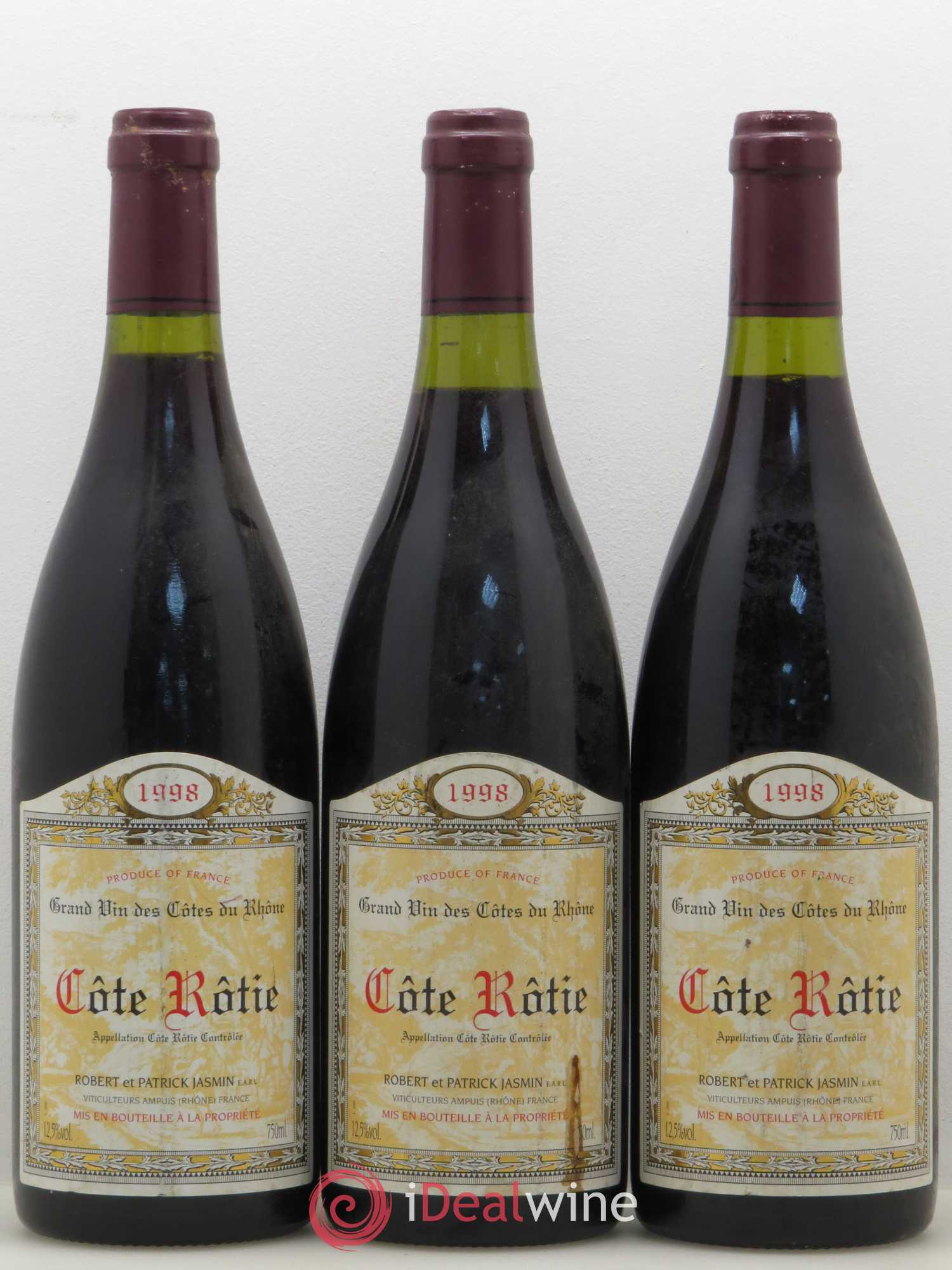Côte-Rôtie Jasmin (Domaine) 1998 - Lot de 3 bouteilles - 0