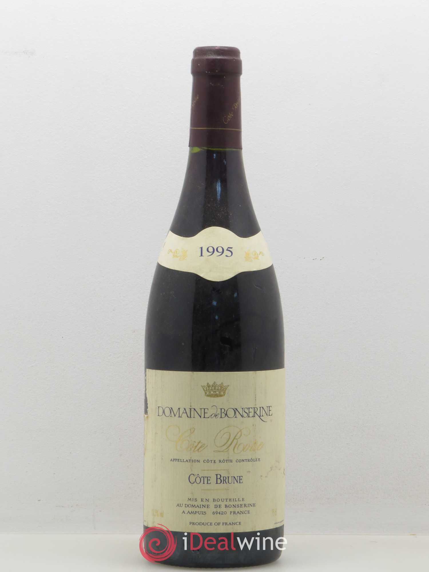 Côte-Rôtie Côte Brune Bonserine (Domaine de) 1995 - Posten von 1 Flasche - 0