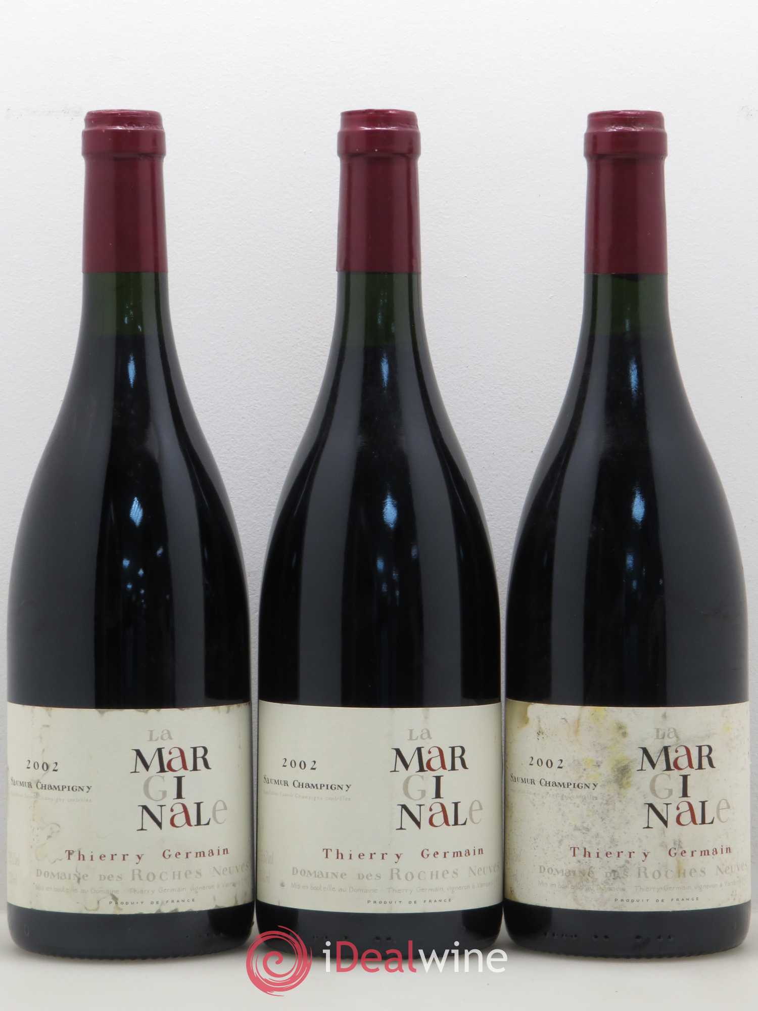 Saumur-Champigny La Marginale Domaine des Roches Neuves - Thierry Germain 2002 - Lot de 3 bouteilles - 0