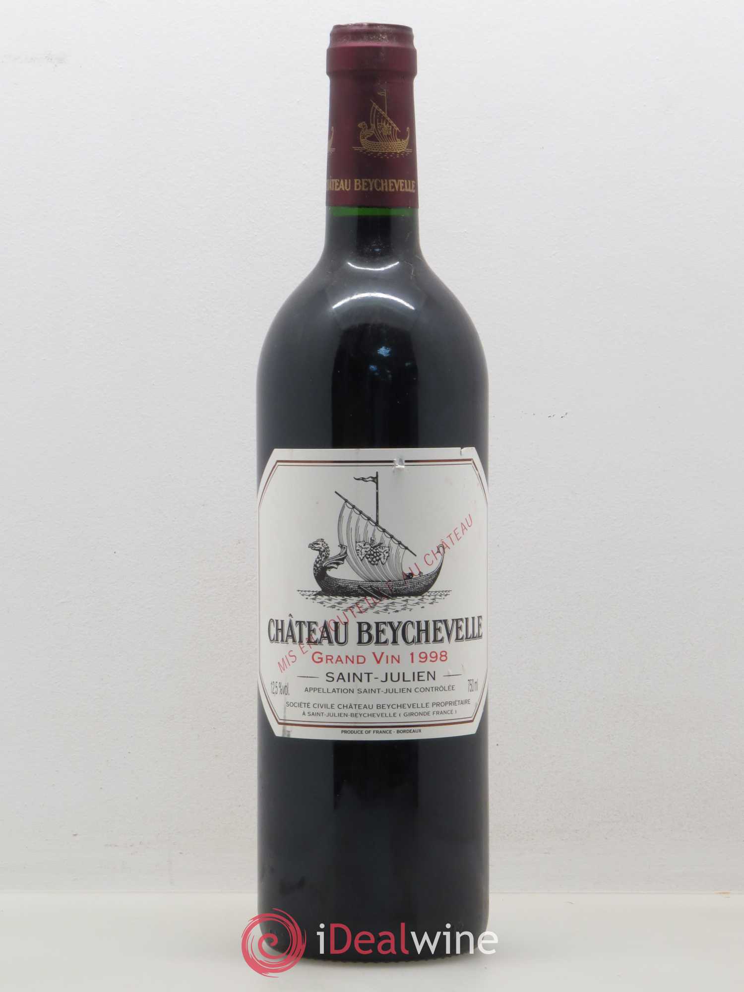 Château Beychevelle 4ème Grand Cru Classé 1998 - Lot de 1 bouteille - 0