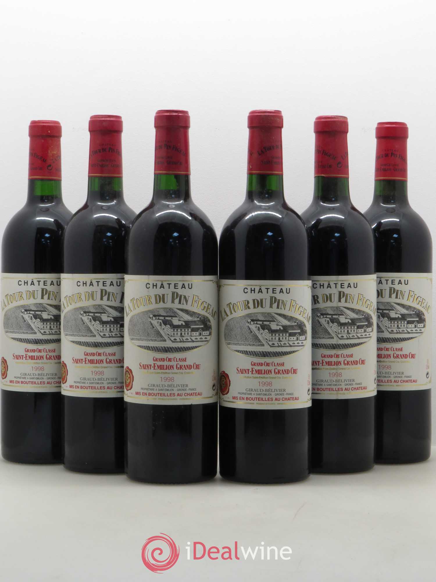 Château la Tour du Pin Figeac 1998 - Lot de 6 bouteilles - 0