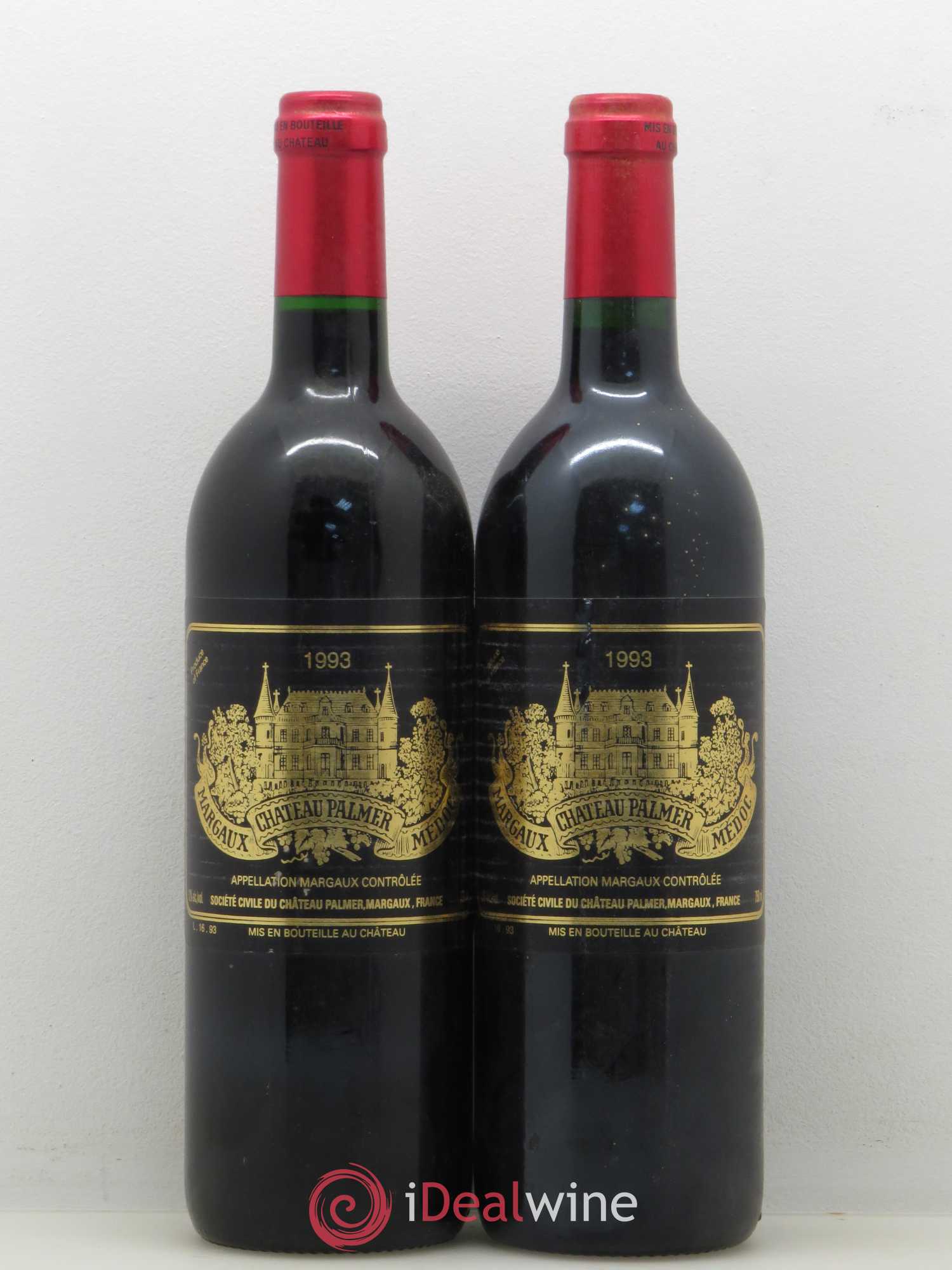Château Palmer 3ème Grand Cru Classé 1993 - Lot de 2 bouteilles - 0