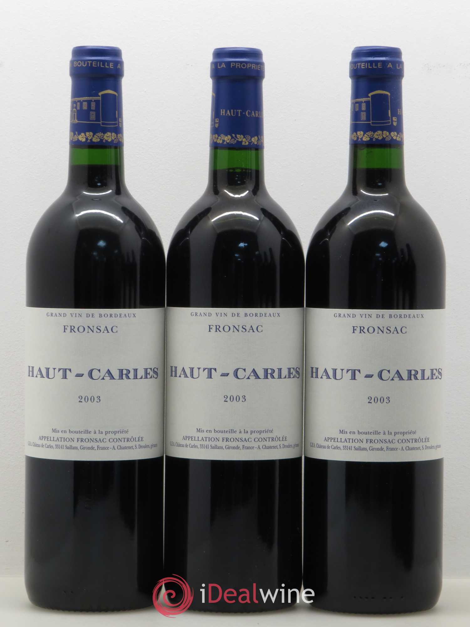 Haut Carles 2003 - Lot de 6 bouteilles - 1