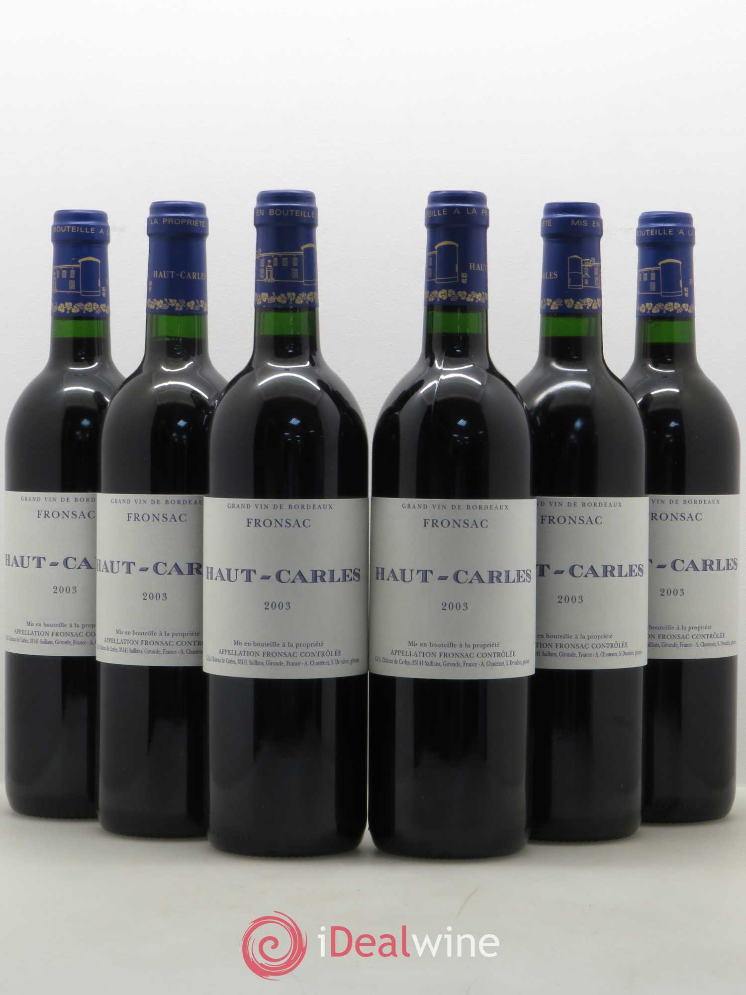 Haut Carles 2003 - Lot de 6 bouteilles - 0