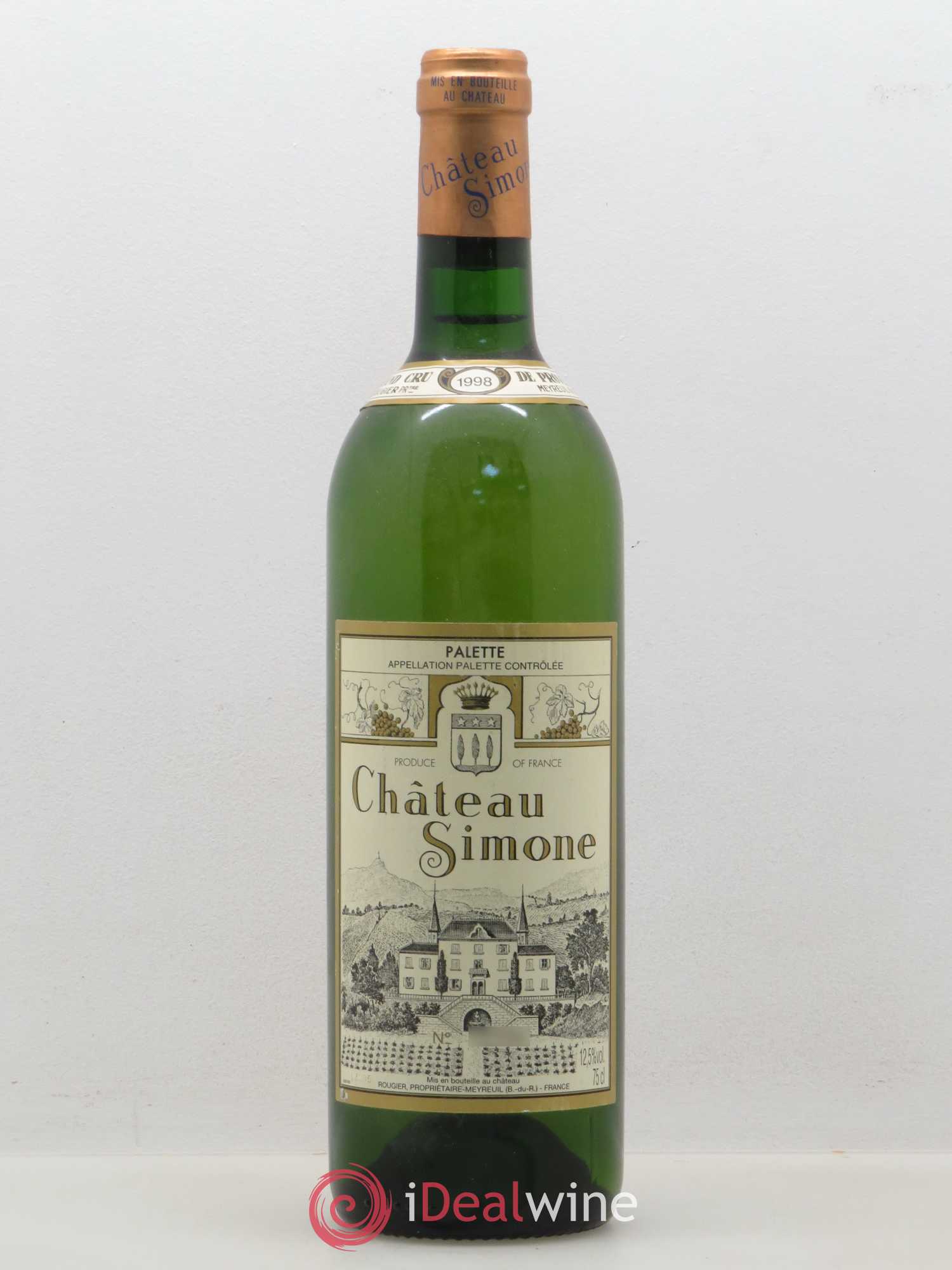 Palette Château Simone Famille Rougier 1998 - Posten von 1 Flasche - 0
