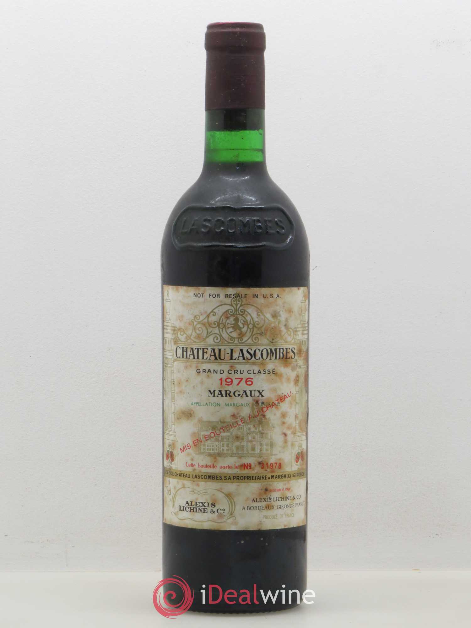 Château Lascombes 2ème Grand Cru Classé 1976 - Lot de 1 bouteille - 0