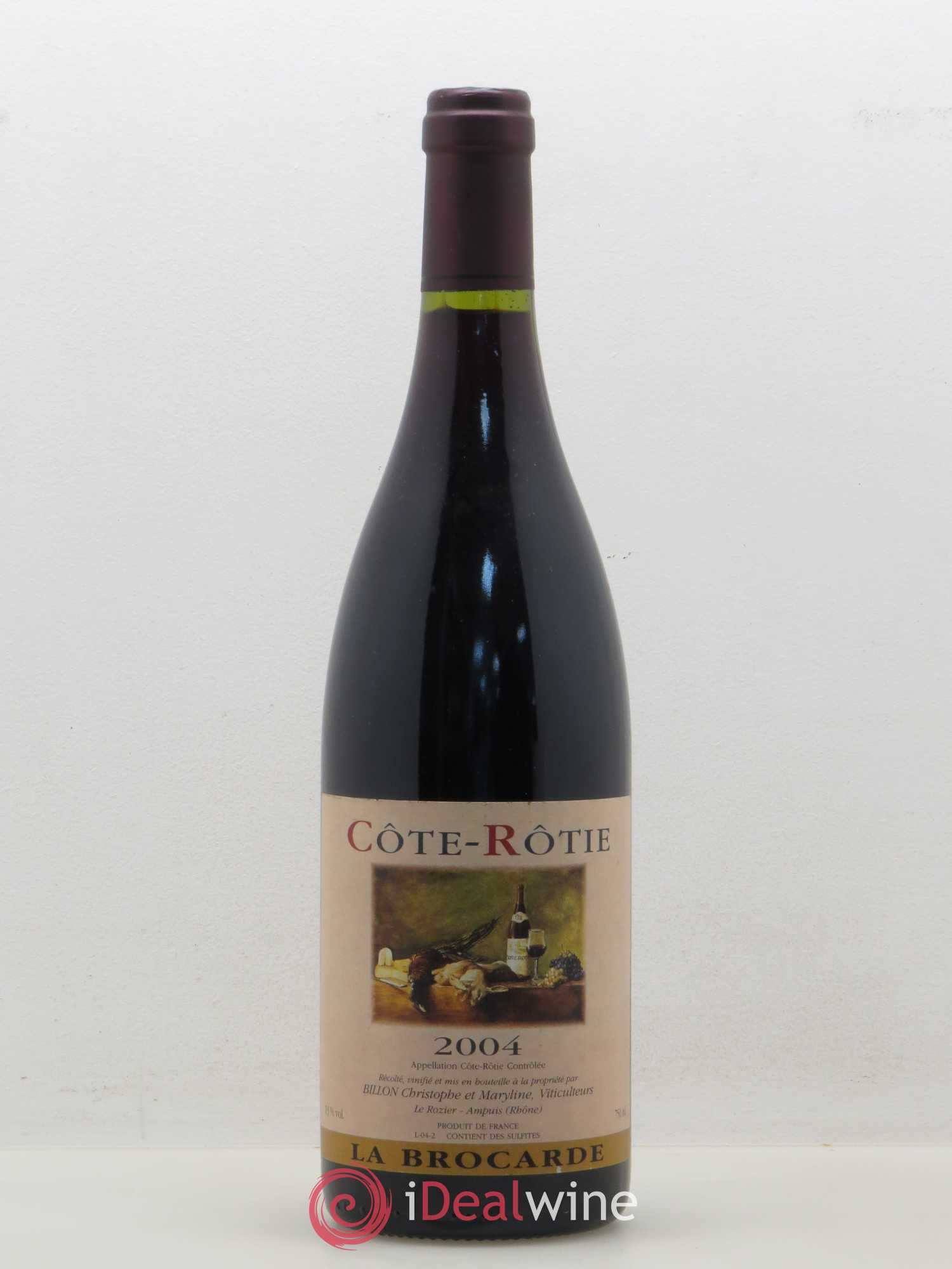 Côte-Rôtie La Brocarde C. Billon 2004 - Posten von 1 Flasche - 0