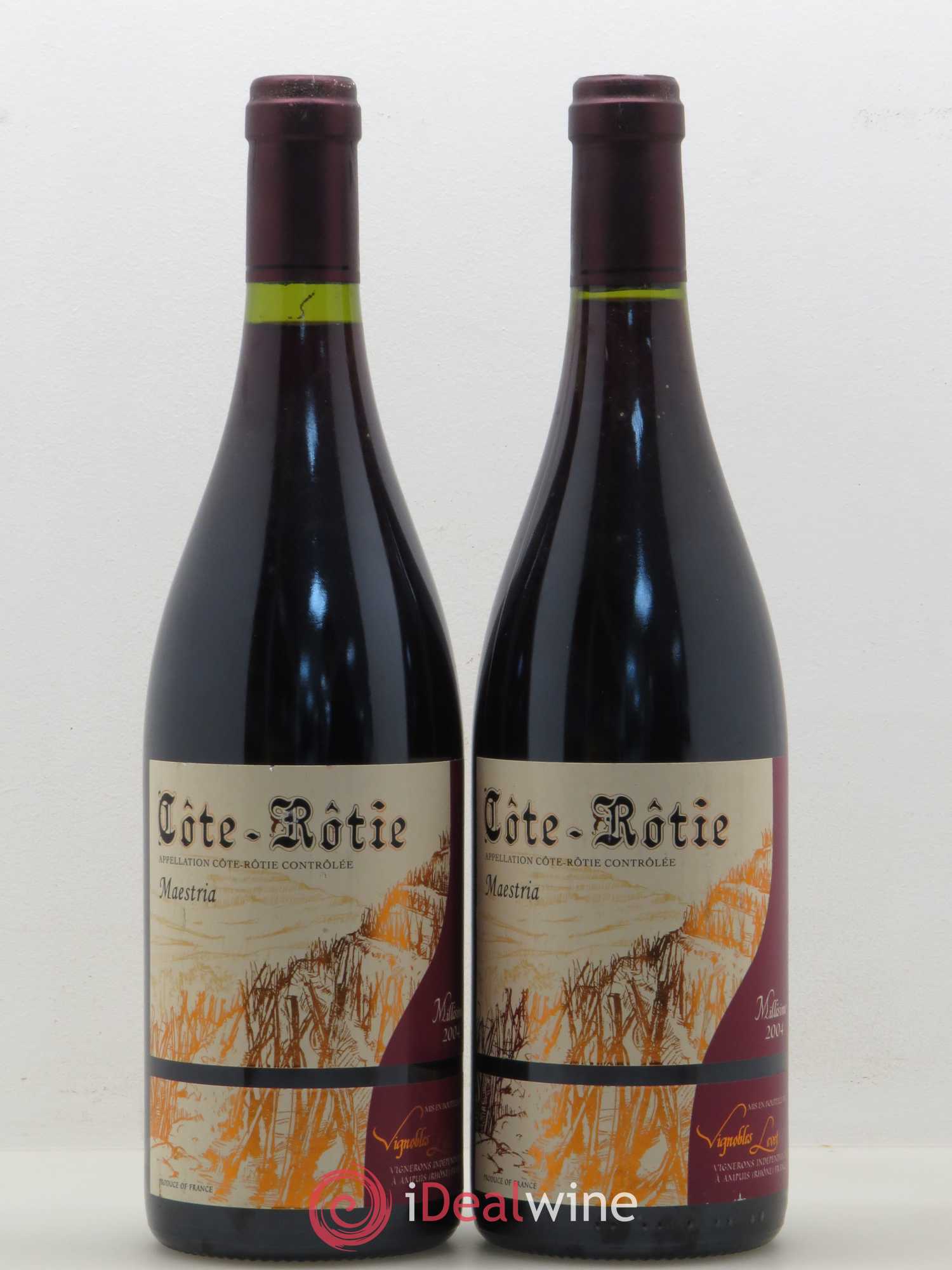 Côte-Rôtie Maestria Vignobles Levet 2004 - Lot de 2 bouteilles - 0
