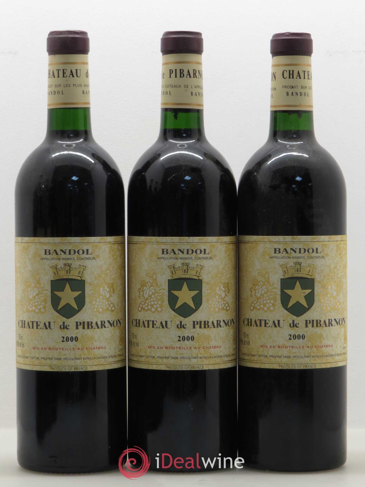 Bandol Château de Pibarnon Comte de Saint-Victor 2000 - Lot de 6 bouteilles - 2
