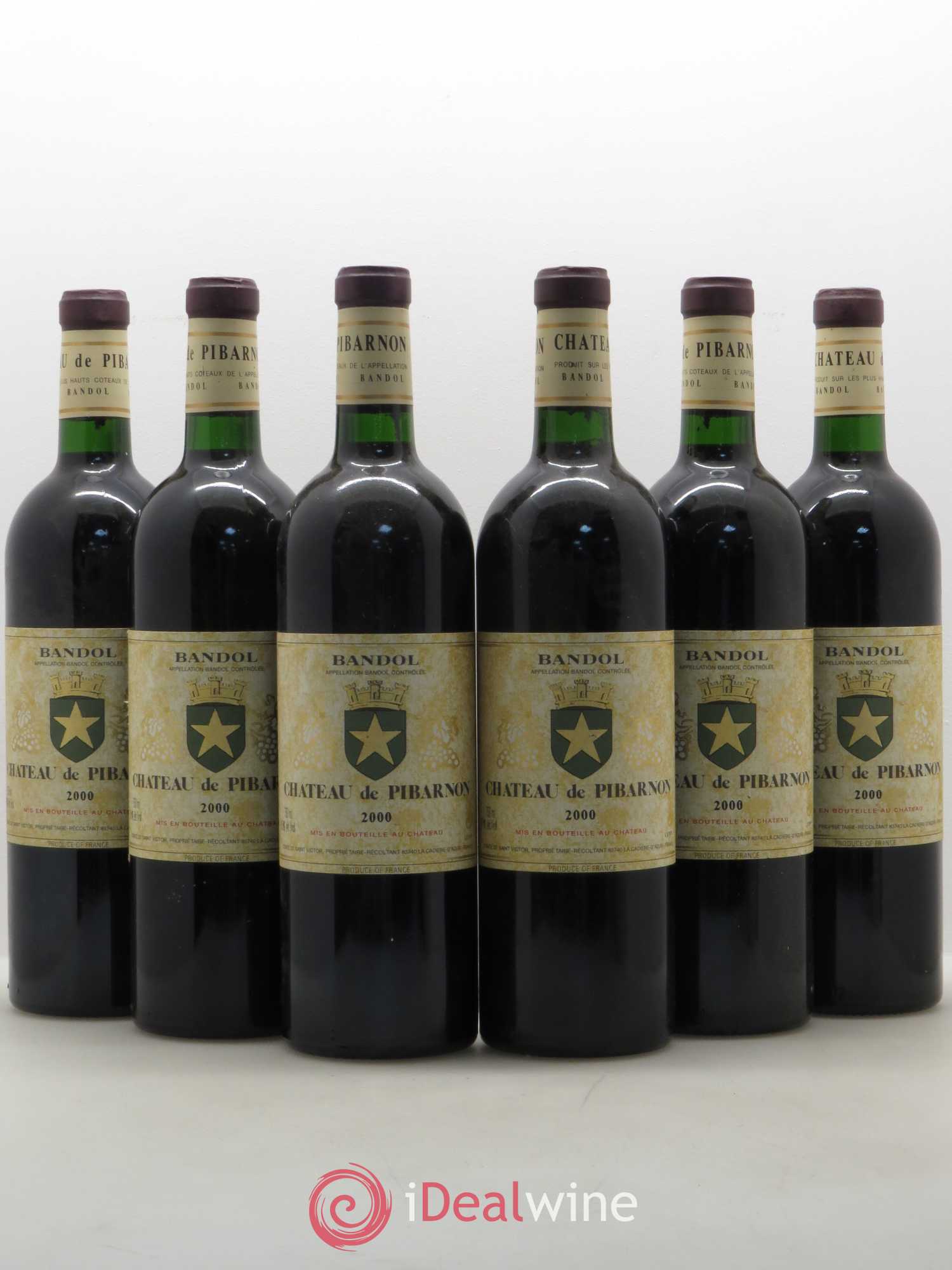 Bandol Château de Pibarnon Comte de Saint-Victor 2000 - Lot de 6 bouteilles - 0