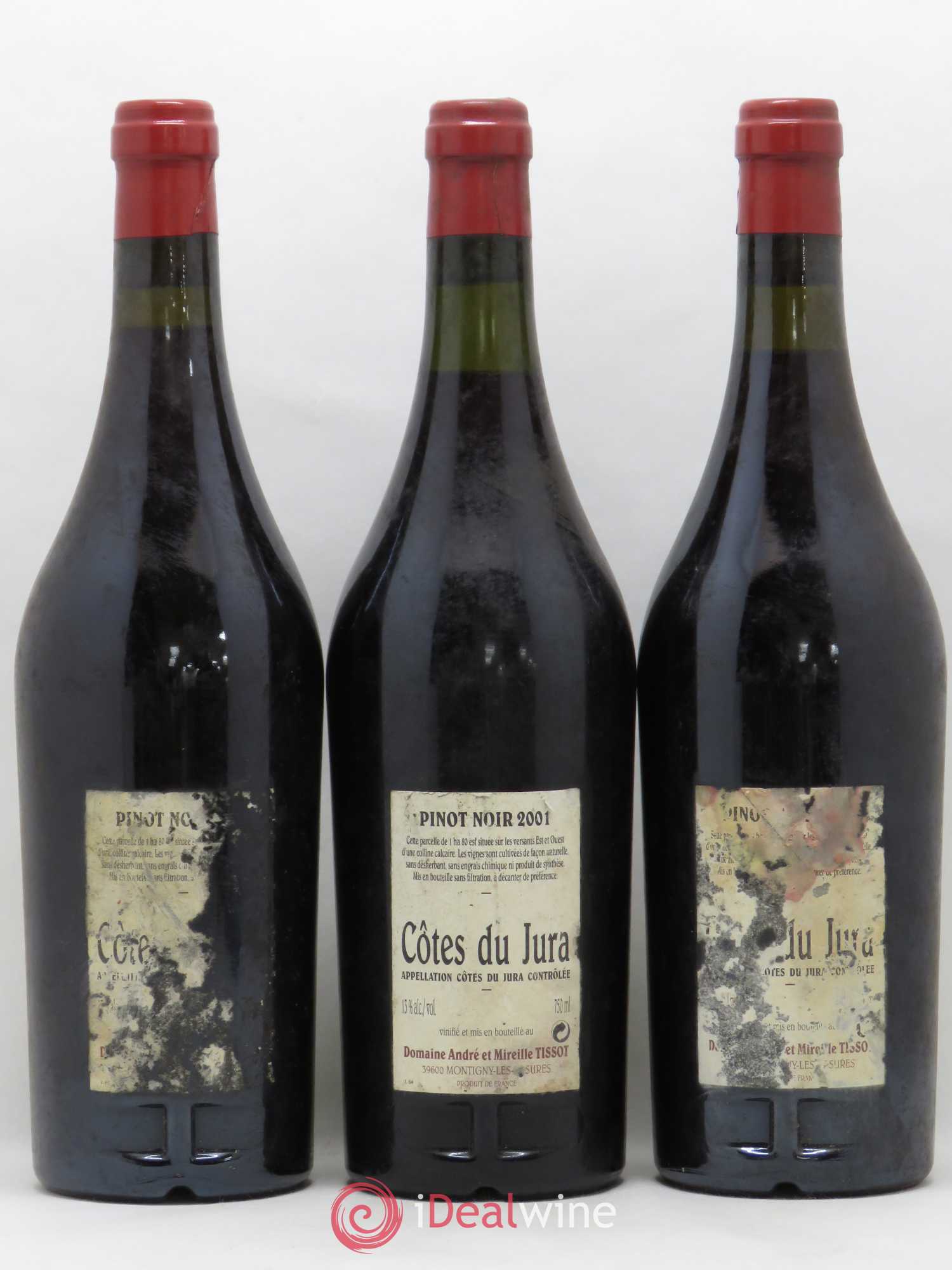 Côtes du Jura En Barberon Bénédicte et Stéphane Tissot 2001 - Lot de 3 bouteilles - 1