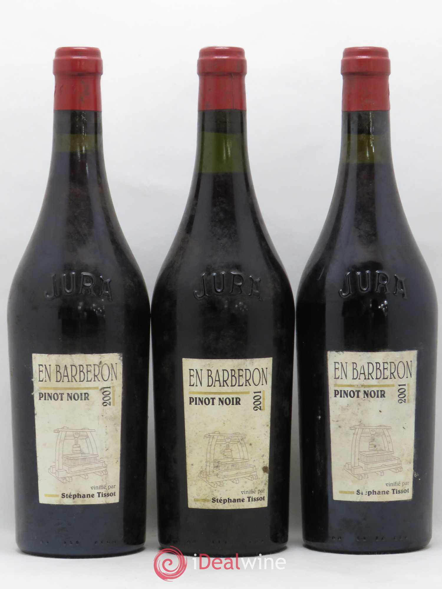 Côtes du Jura En Barberon Bénédicte et Stéphane Tissot 2001 - Lot de 3 bouteilles - 0