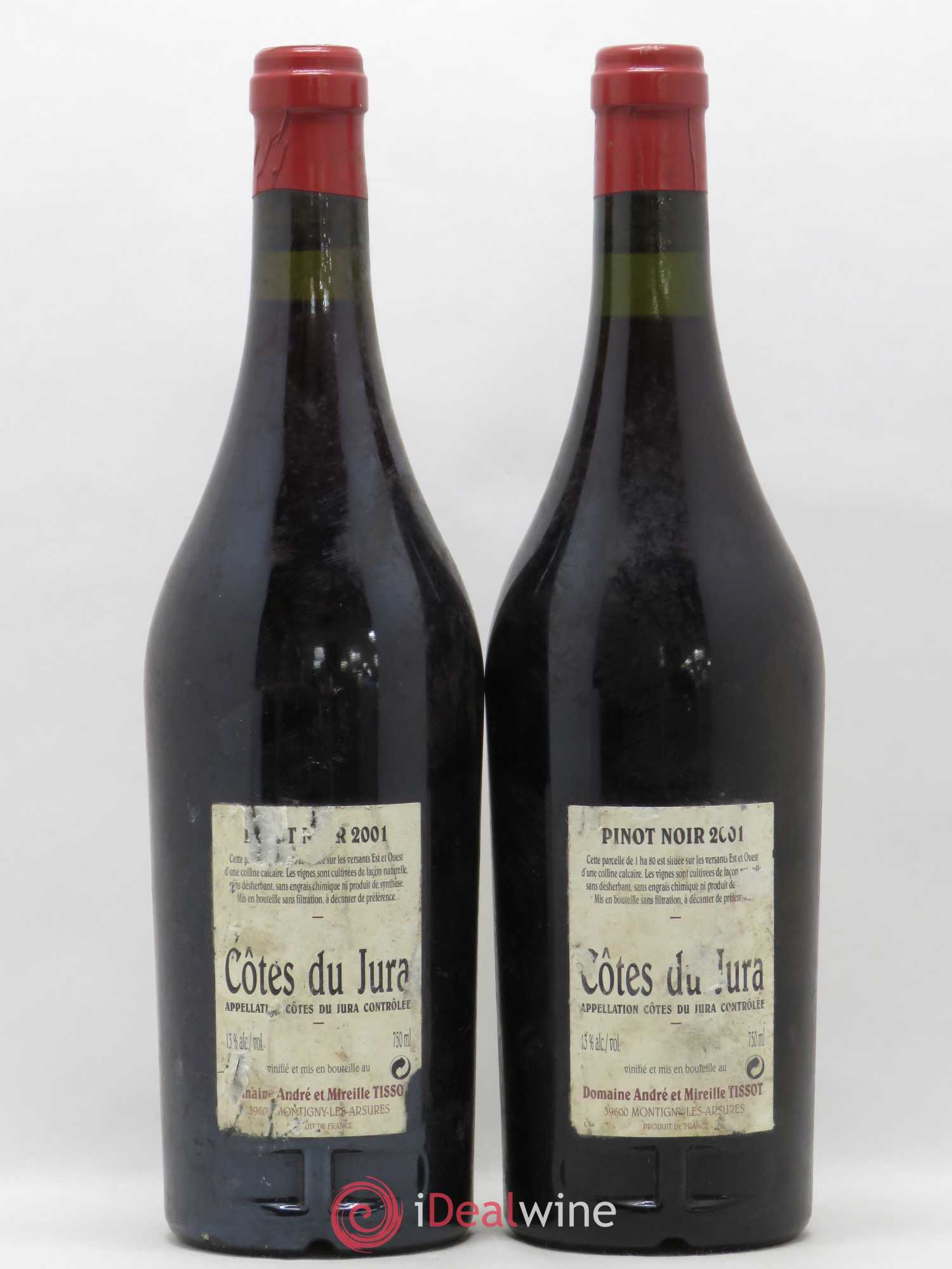 Côtes du Jura En Barberon Bénédicte et Stéphane Tissot 2001 - Lot de 2 bouteilles - 1