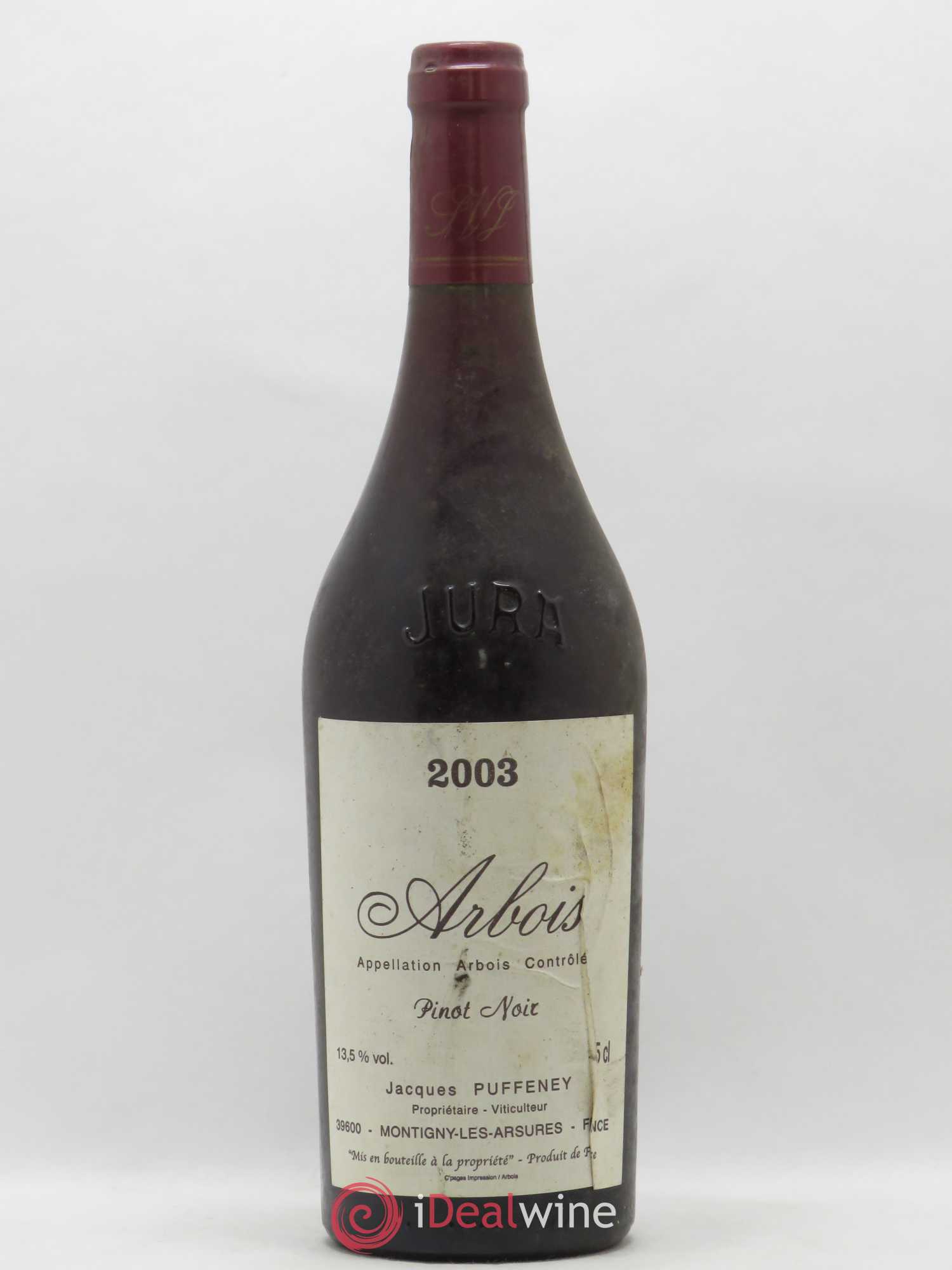 Arbois Pinot Noir Jacques Puffeney 2003 - Lot de 1 bouteille - 0