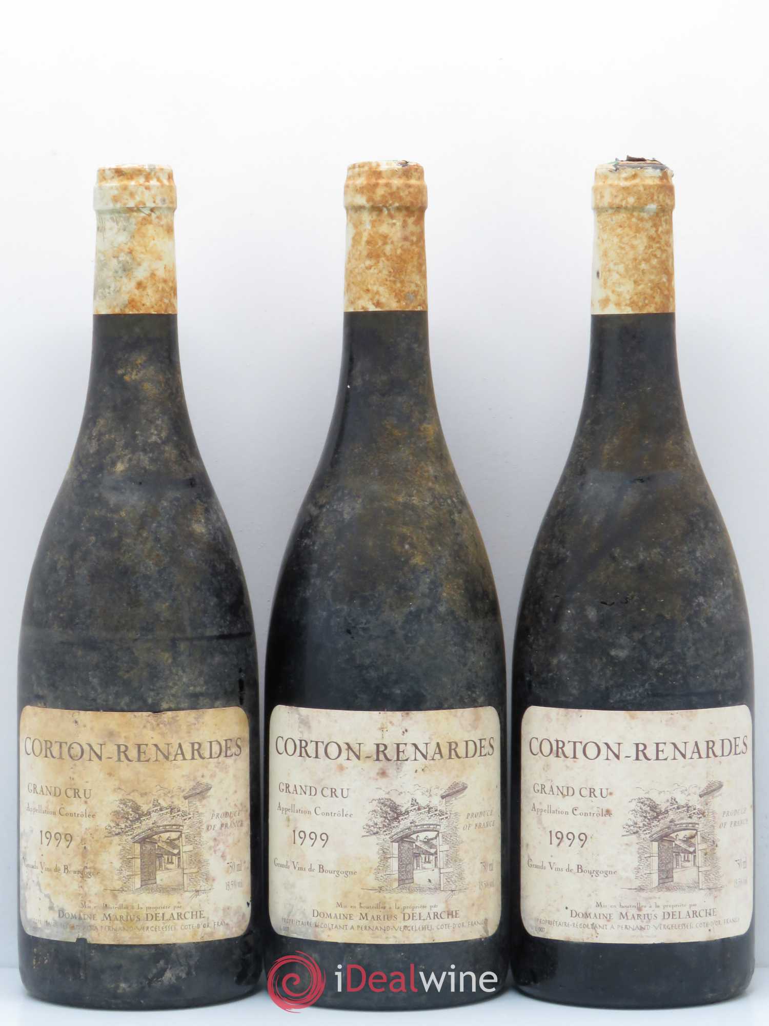 Corton Grand Cru Renardes Marius Delarche (sans prix de réserve) 1999 - Posten von 3 Flaschen - 0
