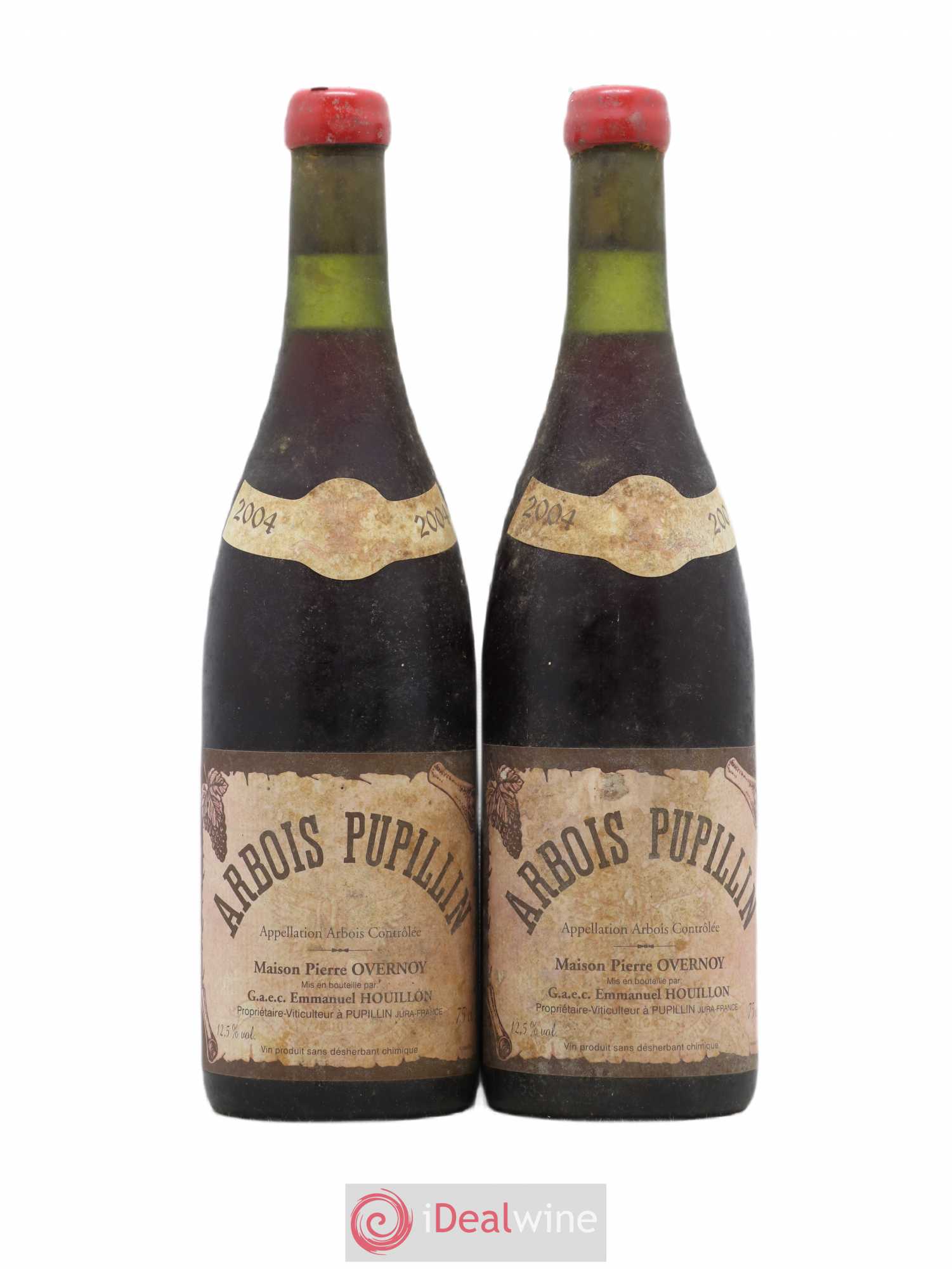 Arbois-Pupillin Poulsard (cire rouge) Overnoy-Houillon (Domaine) 2004 - Lot de 2 bouteilles - 0