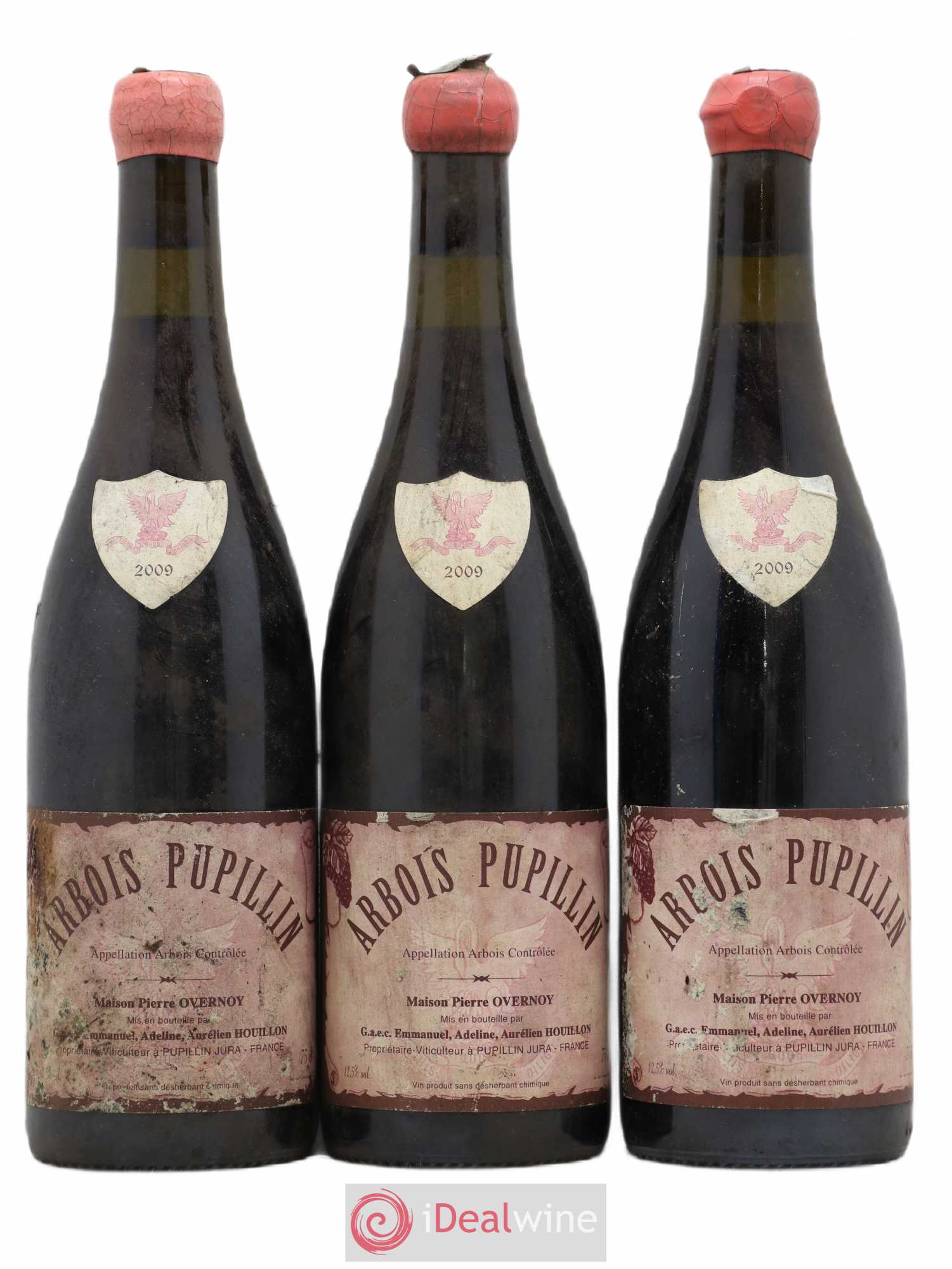 Arbois-Pupillin Poulsard (cire rouge) Overnoy-Houillon (Domaine) 2009 - Lot de 3 bouteilles - 0