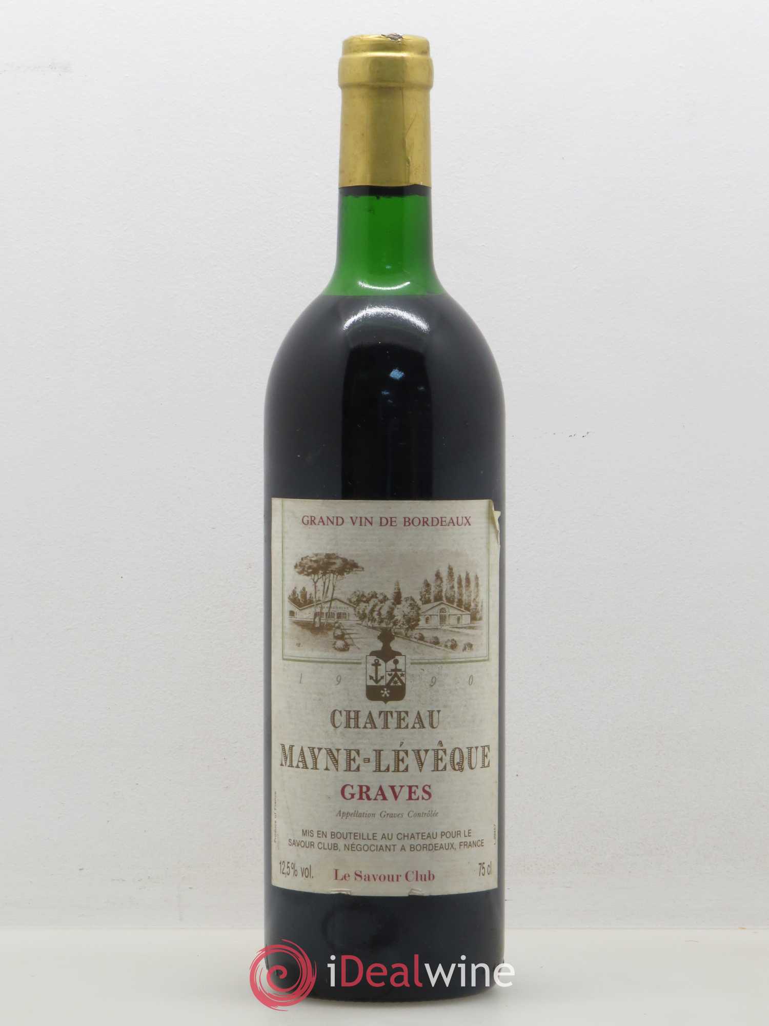 Graves Château Mayne Levêque (sans prix de réserve) 1990 - Posten von 1 Flasche - 0