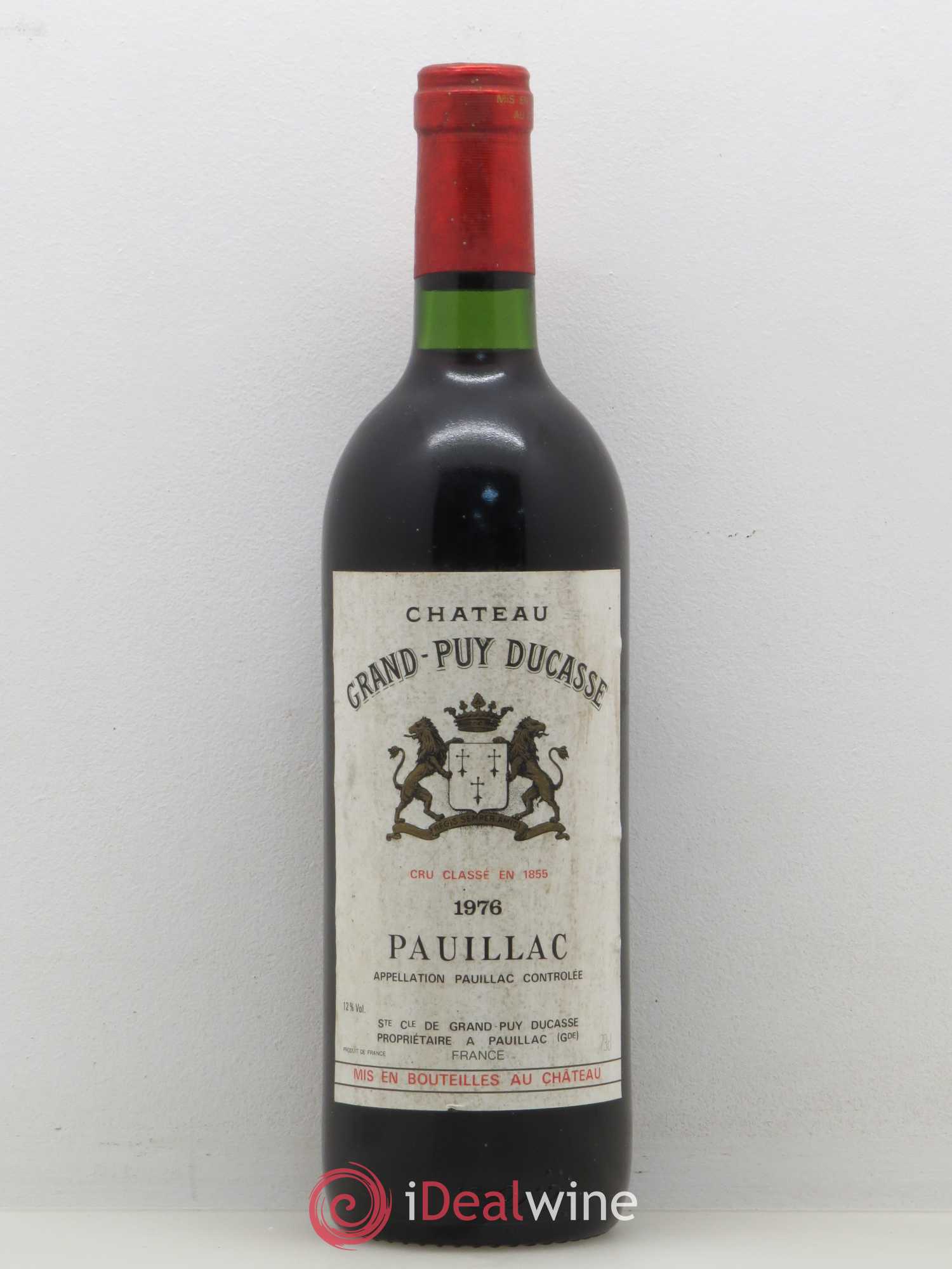 Château Grand Puy Ducasse 5ème Grand Cru Classé 1976 - Lot de 1 bouteille - 0