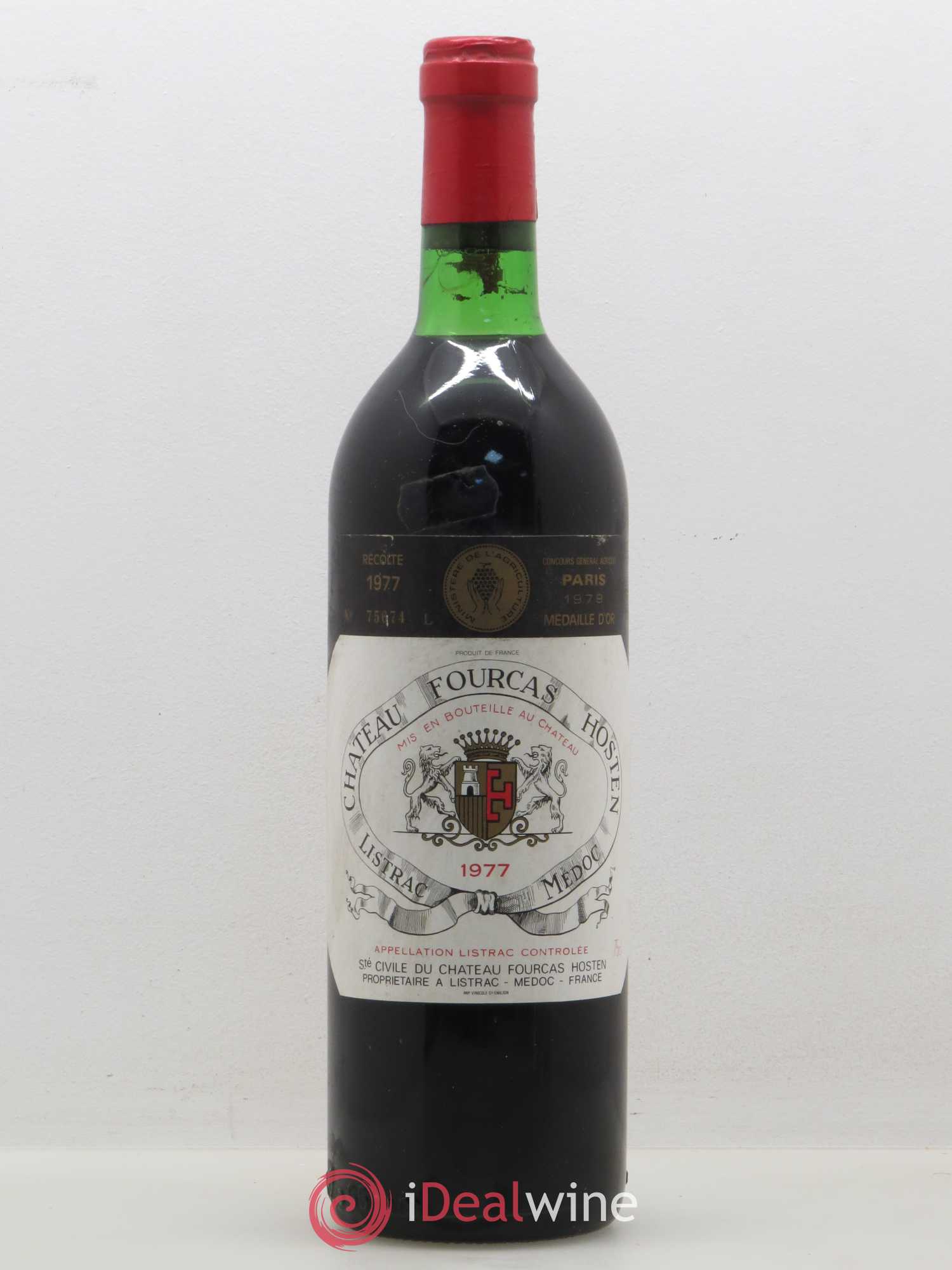 Château Fourcas Hosten Cru Bourgeois 1977 - Lot de 1 bouteille - 0
