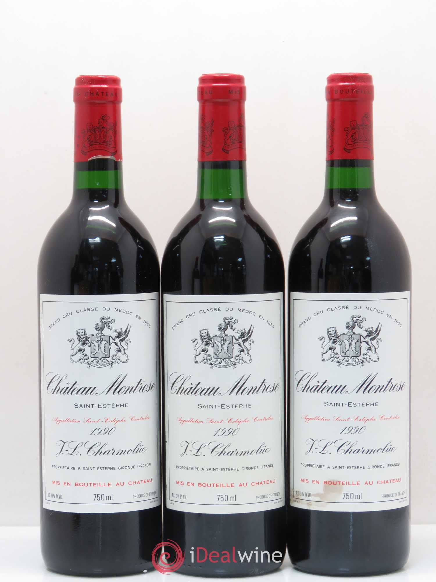 Château Montrose 2ème Grand Cru Classé 1990 - Lot de 12 bouteilles - 1