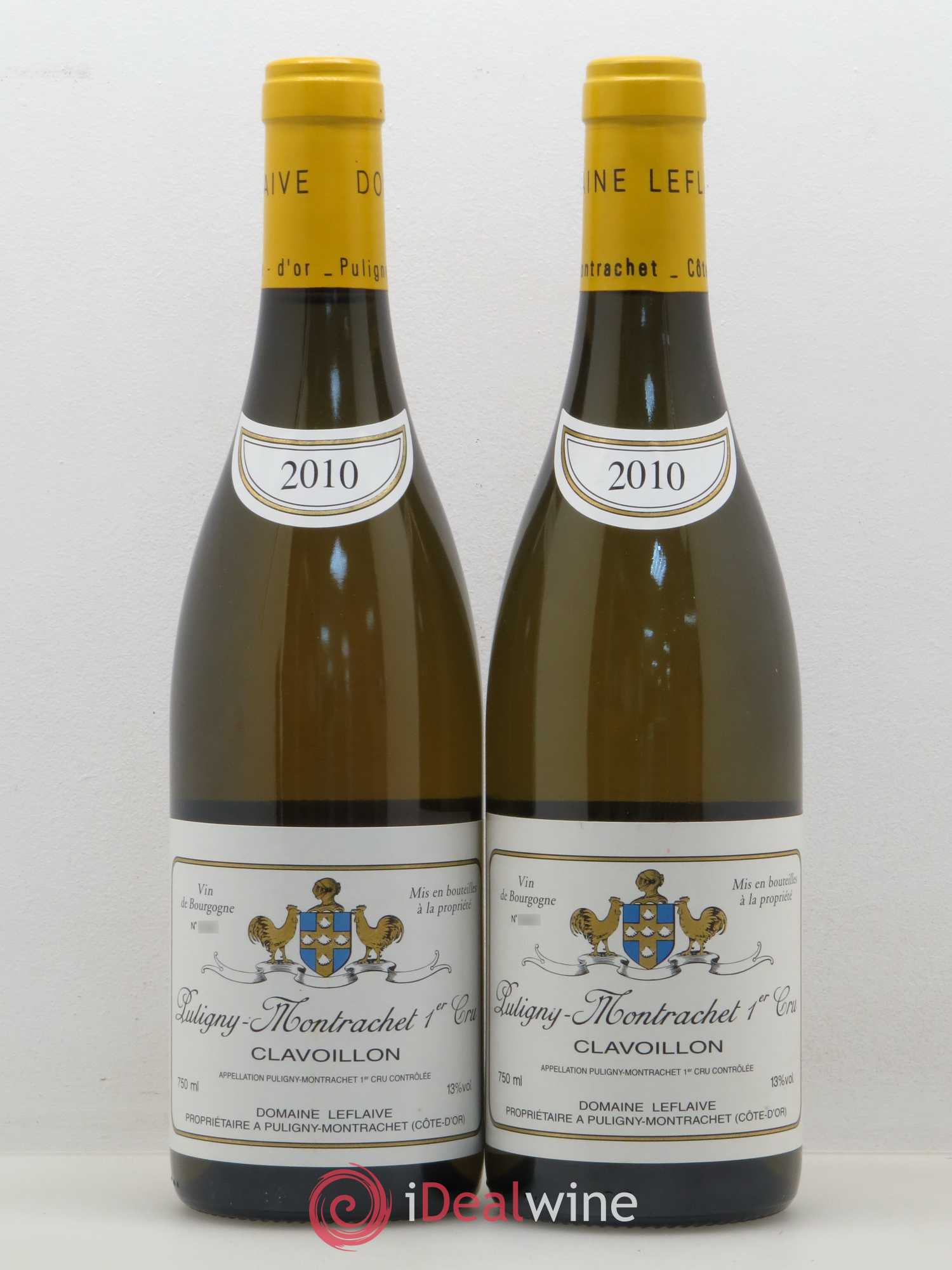 Puligny-Montrachet 1er Cru Clavoillon Leflaive (Domaine) 2010 - Lot de 2 bouteilles - 0