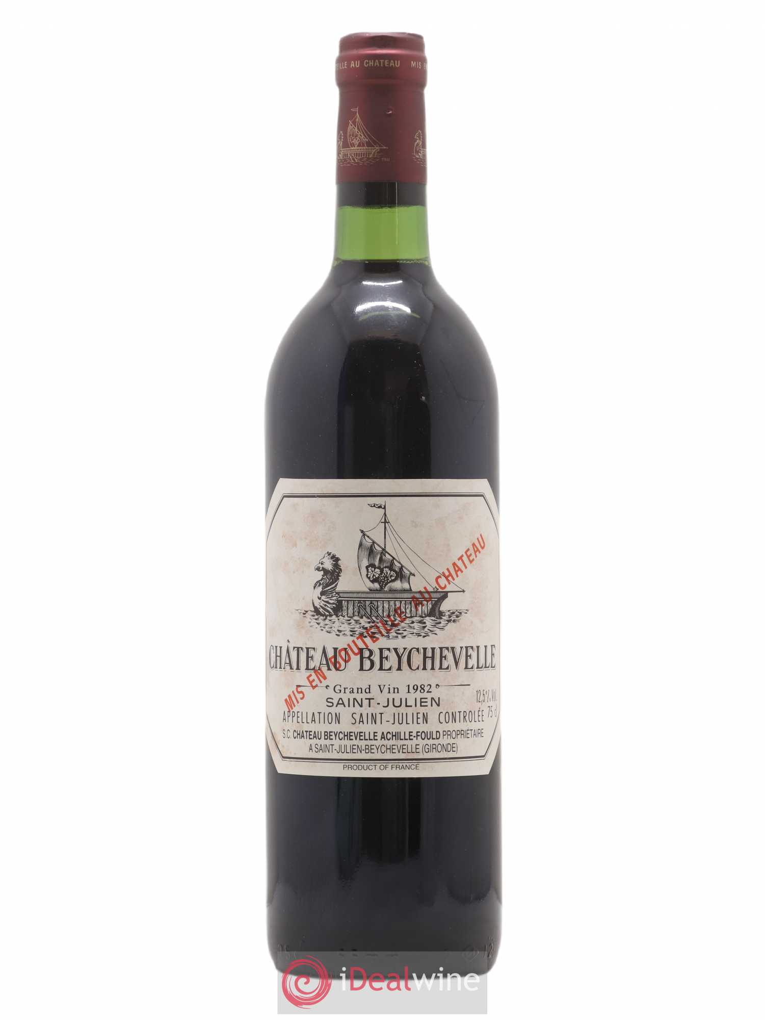 Château Beychevelle 4ème Grand Cru Classé 1982 - Lot de 1 bouteille - 0