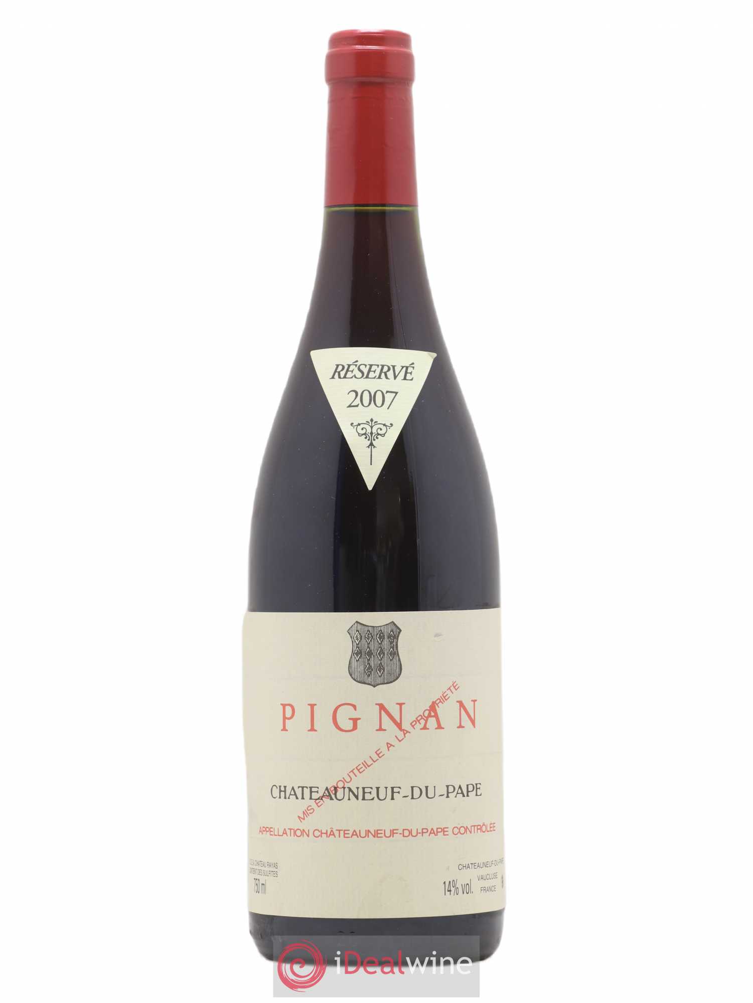Châteauneuf-du-Pape Pignan Emmanuel Reynaud 2007 - Lot de 1 bouteille - 0