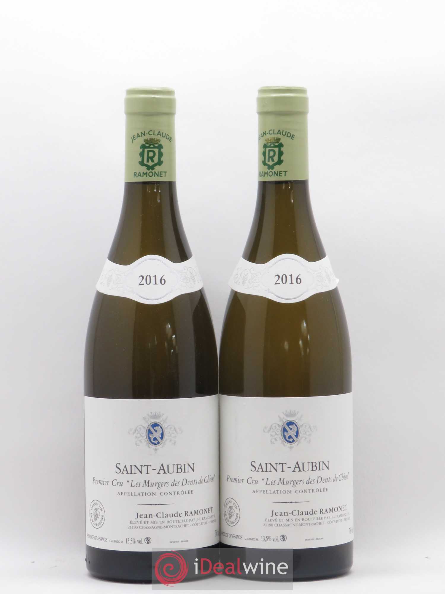 Saint-Aubin 1er Cru Les Murgers des Dents de Chien Jean-Claude Ramonet 2016 - Posten von 2 Flaschen - 0