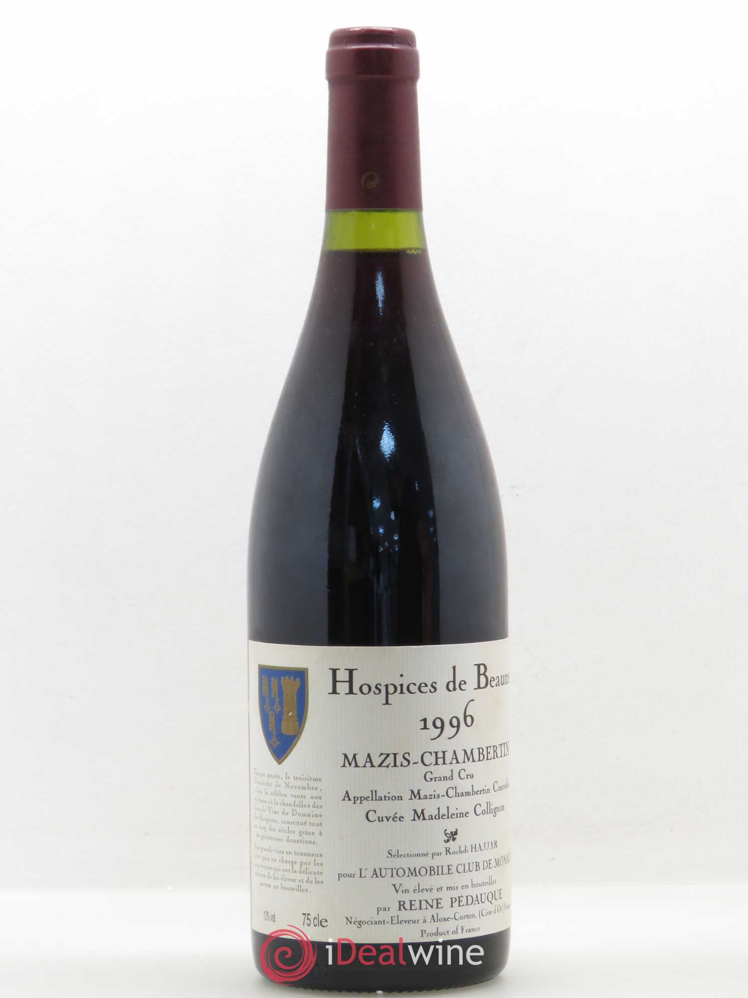 Mazis-Chambertin Grand Cru Madeleine-Collignon 1996 - Lot de 1 bouteille - 0