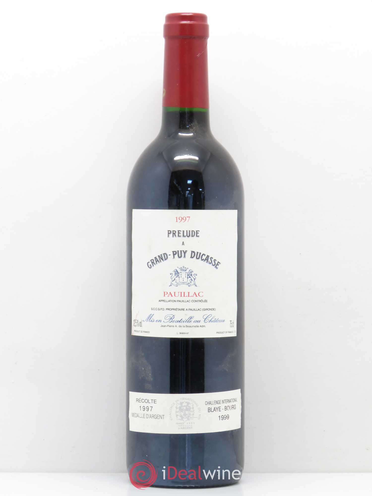 Prélude à Grand Puy Ducasse Second Vin 1997 - Lot de 1 bouteille - 0