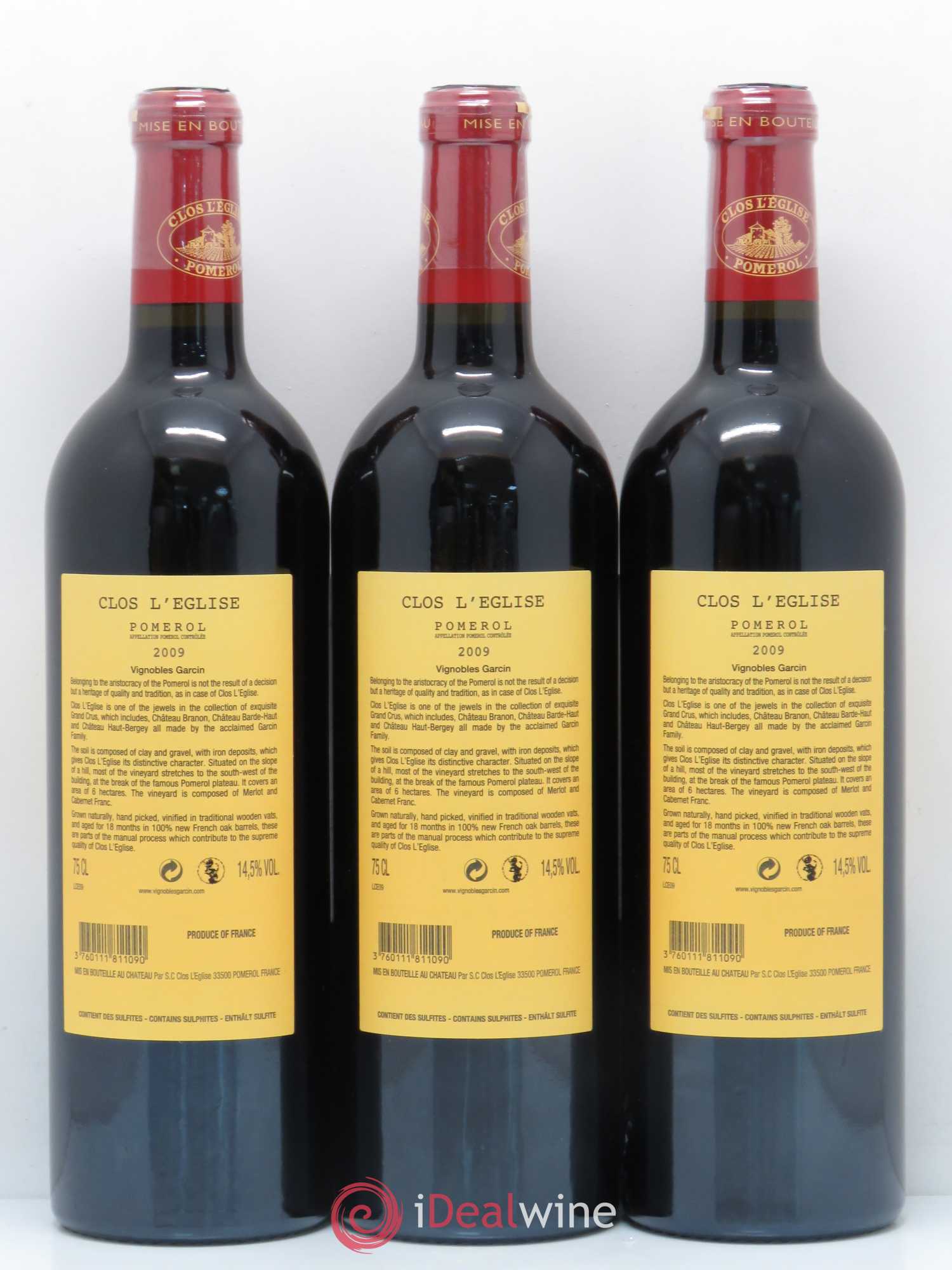 Clos l'Eglise 2009 - Lot de 6 bouteilles - 2