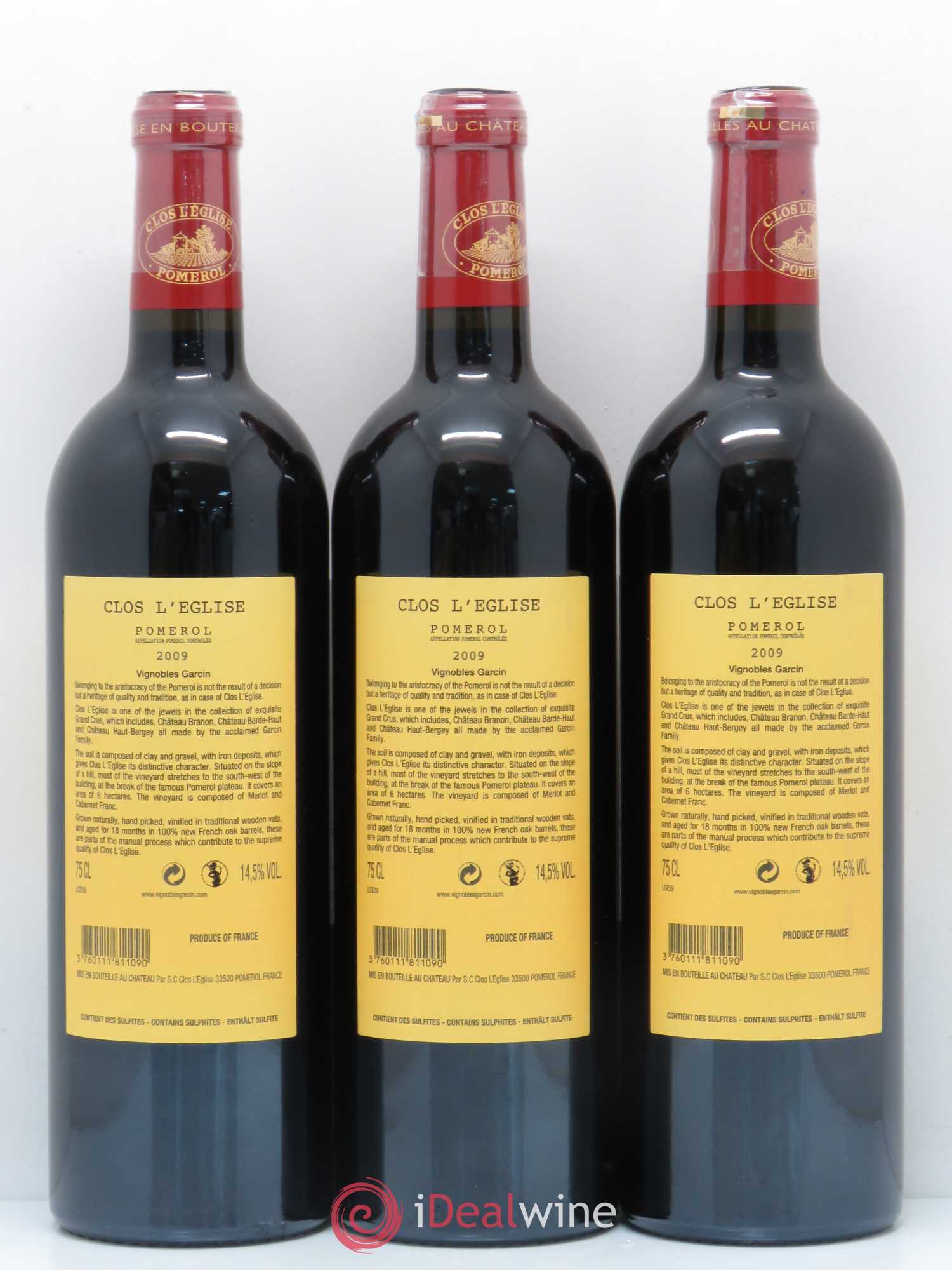 Clos l'Eglise 2009 - Lot de 6 bouteilles - 4