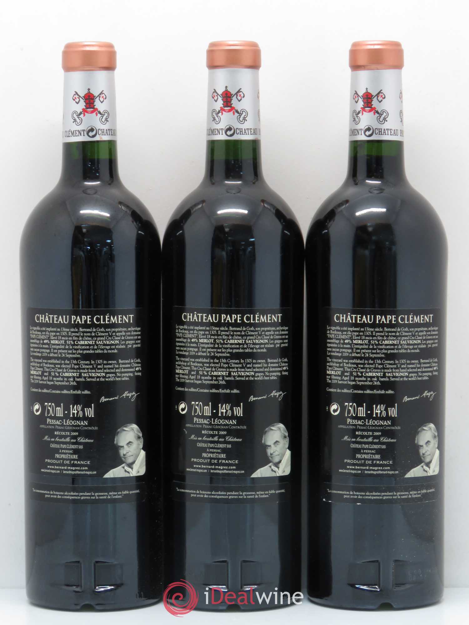 Château Pape Clément Cru Classé de Graves 2009 - Lot de 12 bouteilles - 2