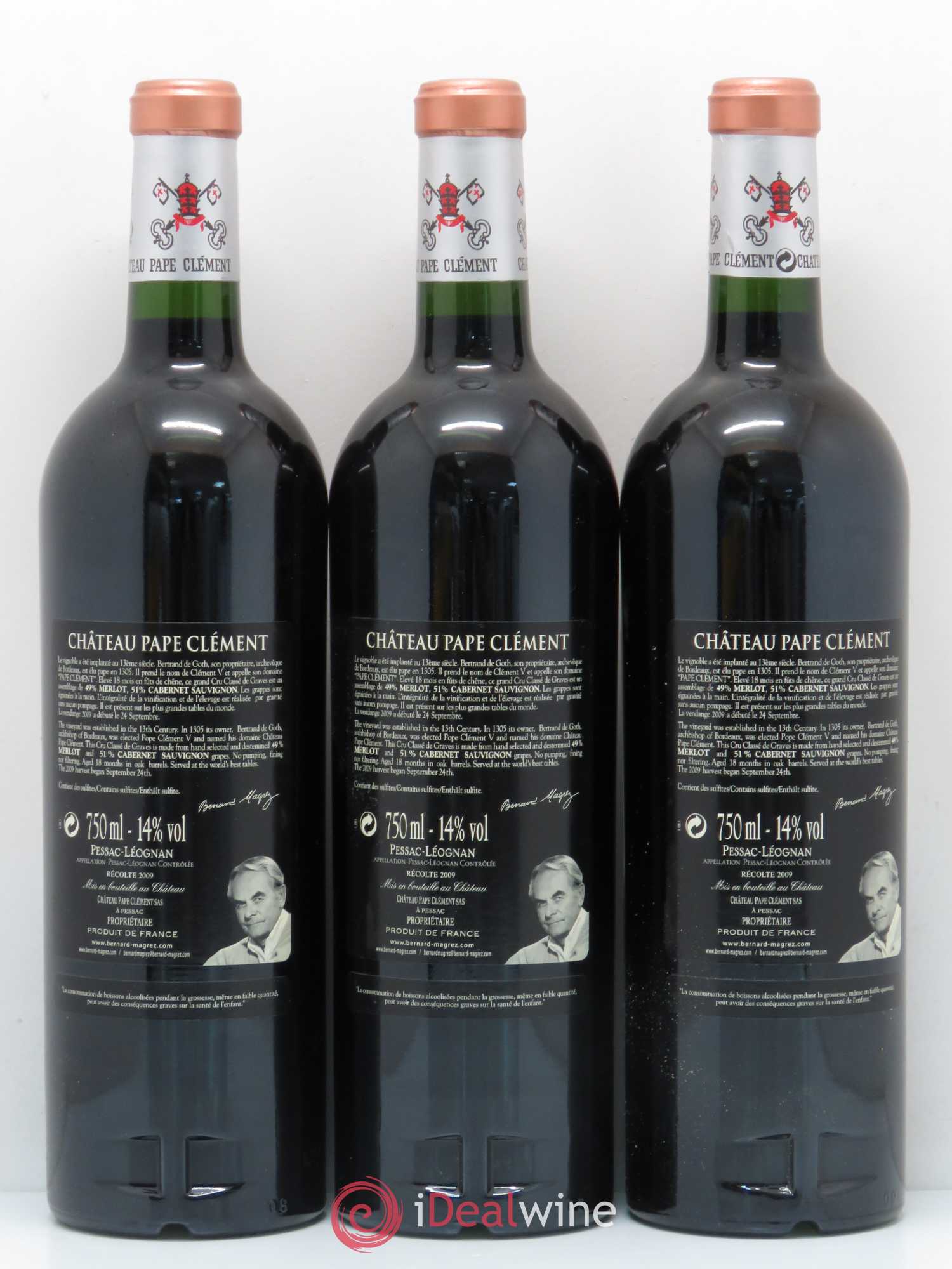 Château Pape Clément Cru Classé de Graves 2009 - Lot de 12 bouteilles - 8
