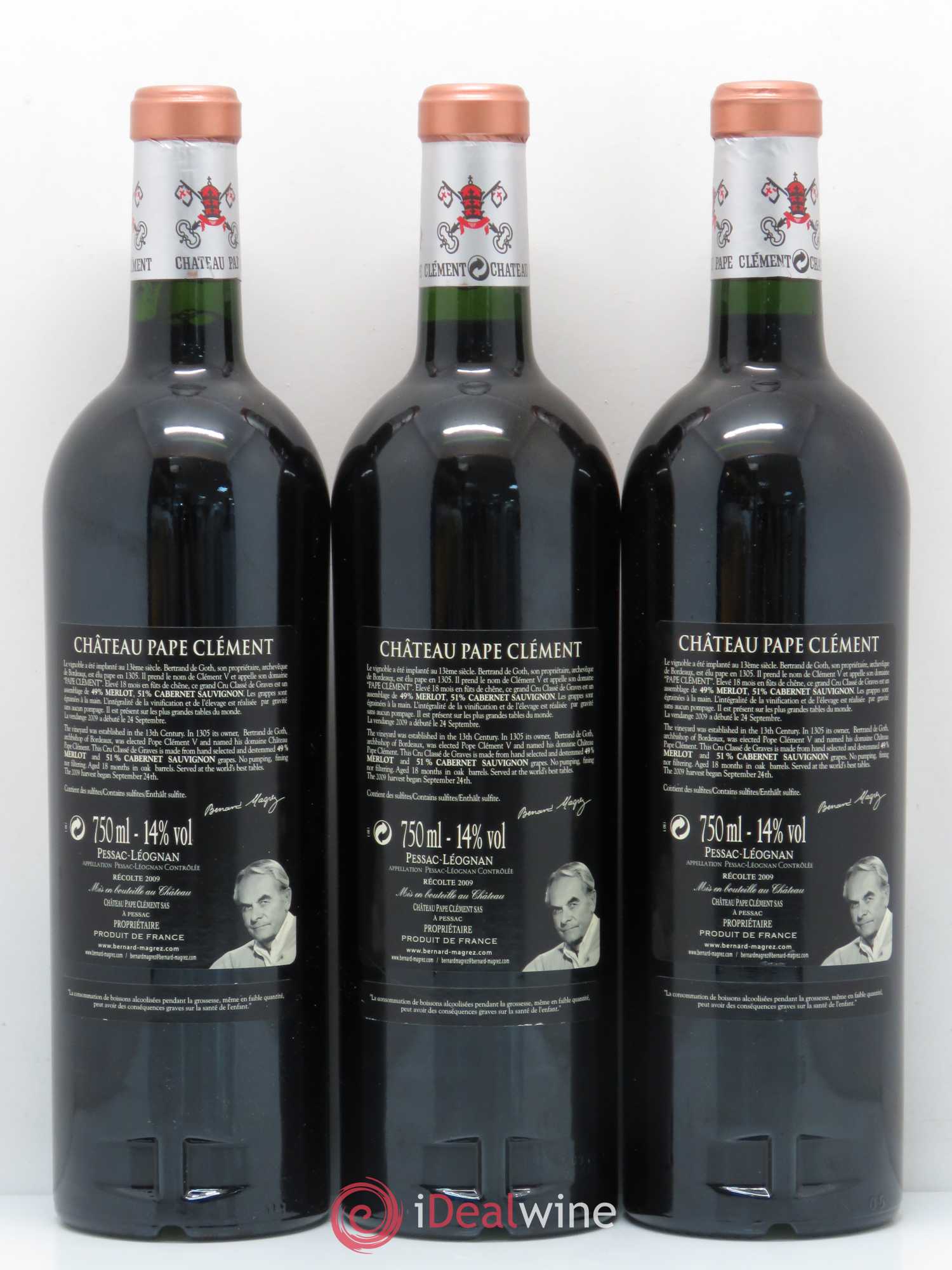 Château Pape Clément Cru Classé de Graves 2009 - Lot de 12 bouteilles - 2